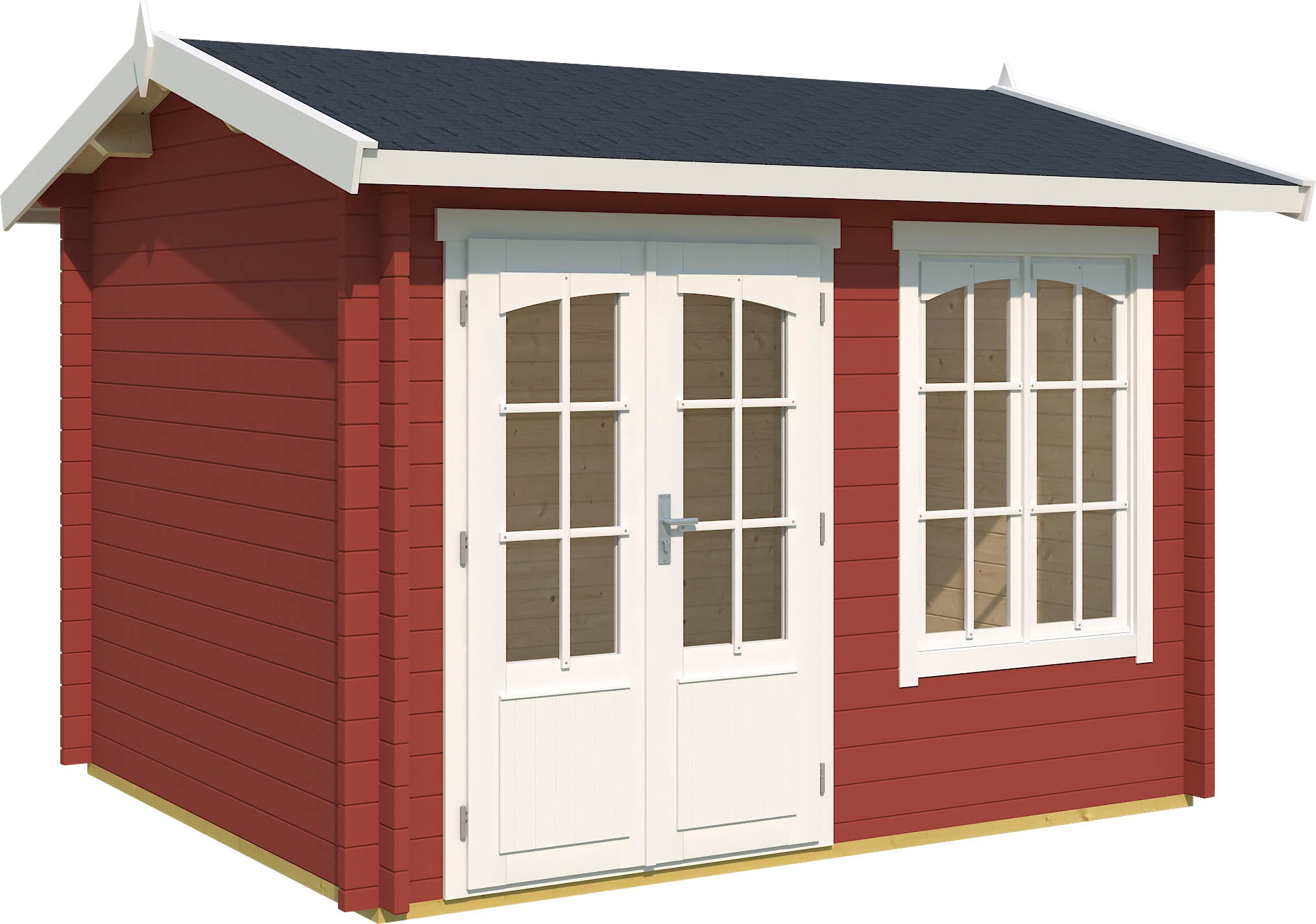 LASITA MAJA, Gartenhaus »Alex«, Schwedenrot, Holzwerkstoff, Fußboden im Gartenhaus, Schwedenrot