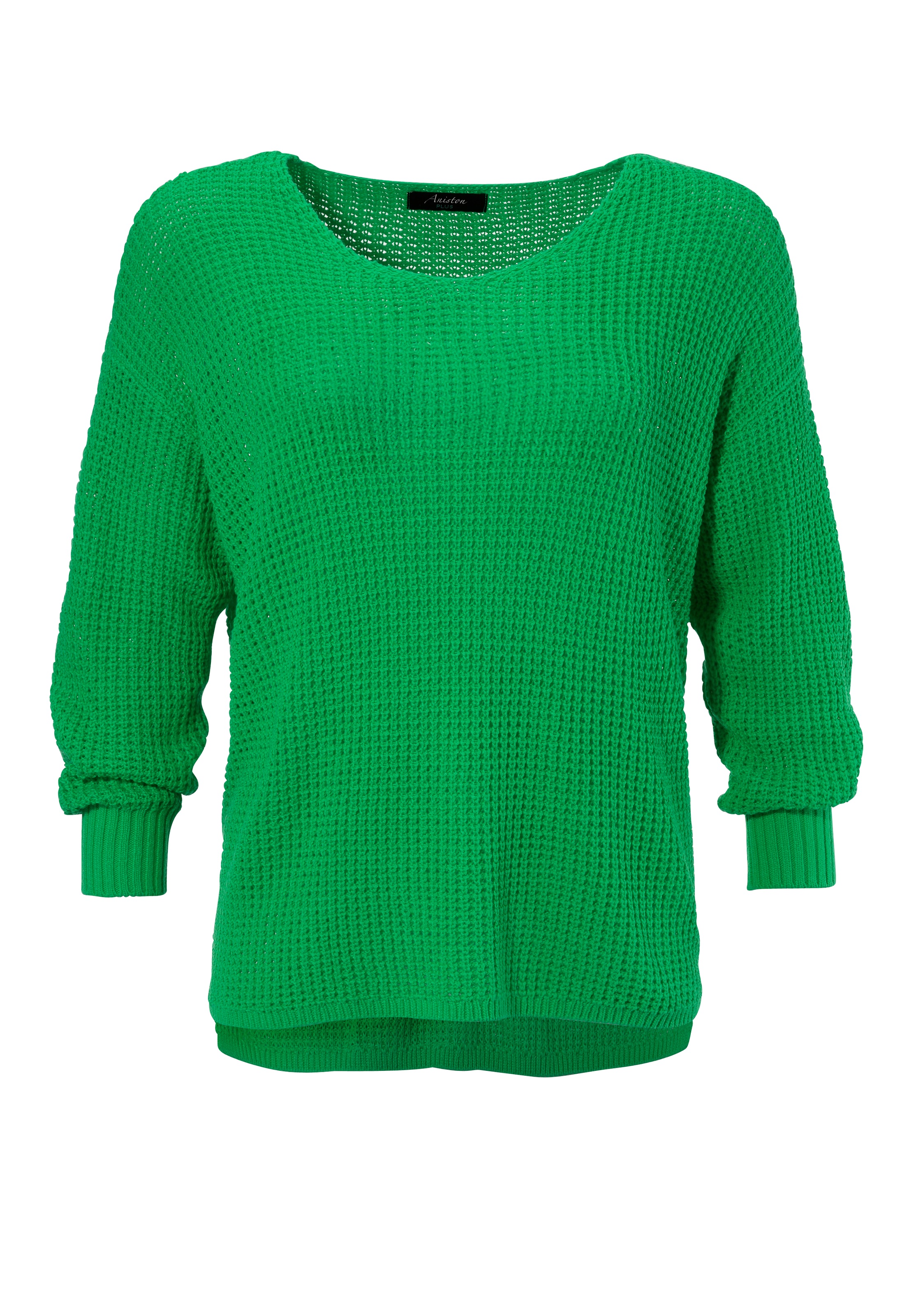 Aniston PLUS Strickpullover, im dezenten Ajour-Strickmuster