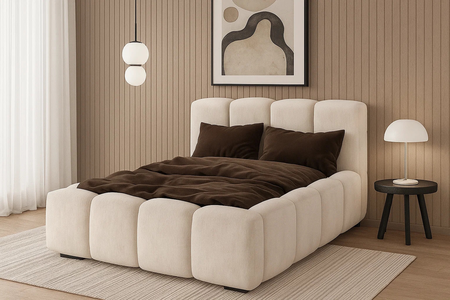 Home affaire Polsterbett »LHUBERT wahlweise mit/ohne Bettkasten, Breite Liegefläche 160/180 cm« Stauraumbett, Doppelbet mit Kopfteil, ohne Matratze