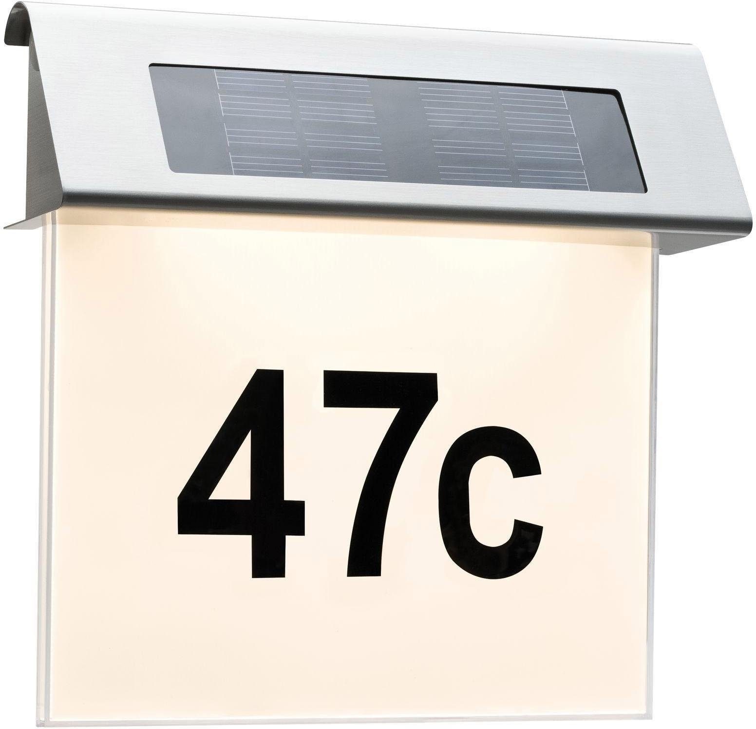 Paulmann LED Außen-Wandleuchte »Hausnummer« LED-Modul Warmweiß LED-Modul