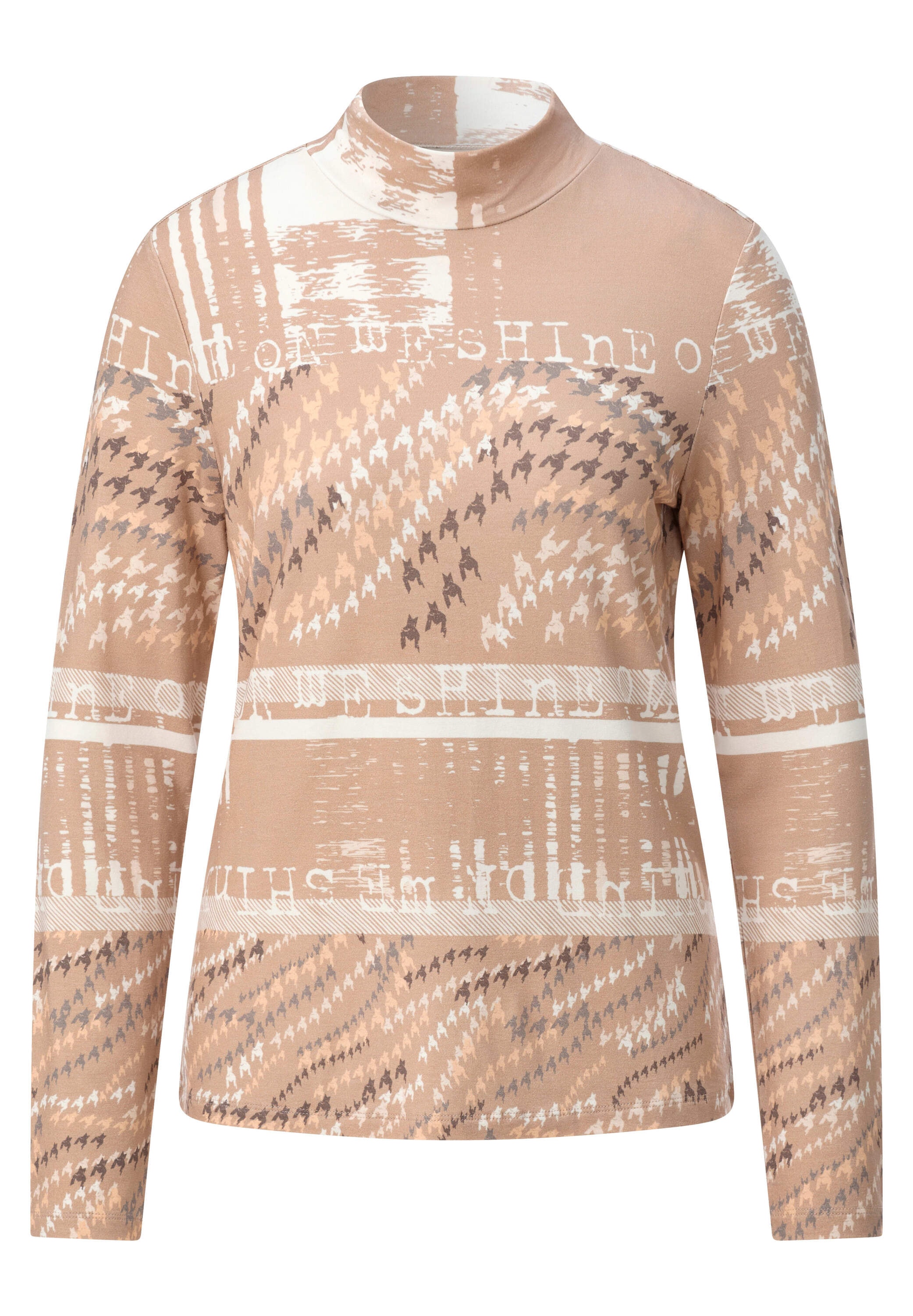 creation L T-Shirt »Druck-Shirt Stehkragenshirt«