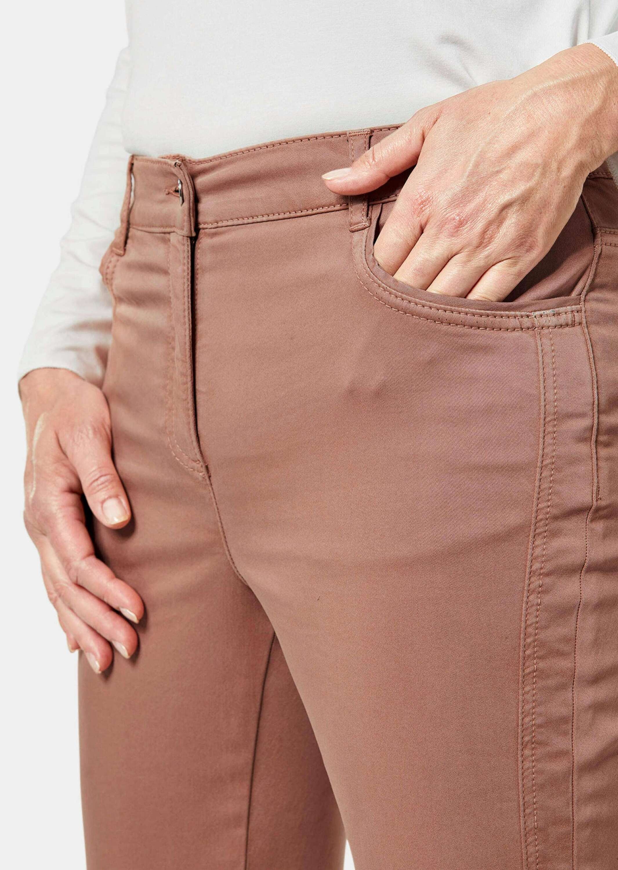 GOLDNER 2-in-1-Hose »Hose Carla in jeanstypischer Form und trendstarker Farbe«