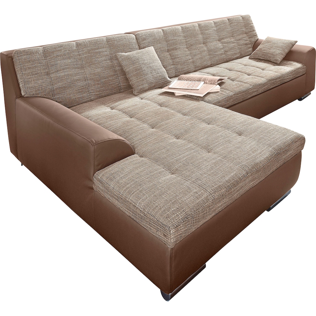 DOMO collection Ecksofa »Treviso viele Bezüge, auch in Cord, Schlafsofa, B/T/H: 267/80/83 cm«