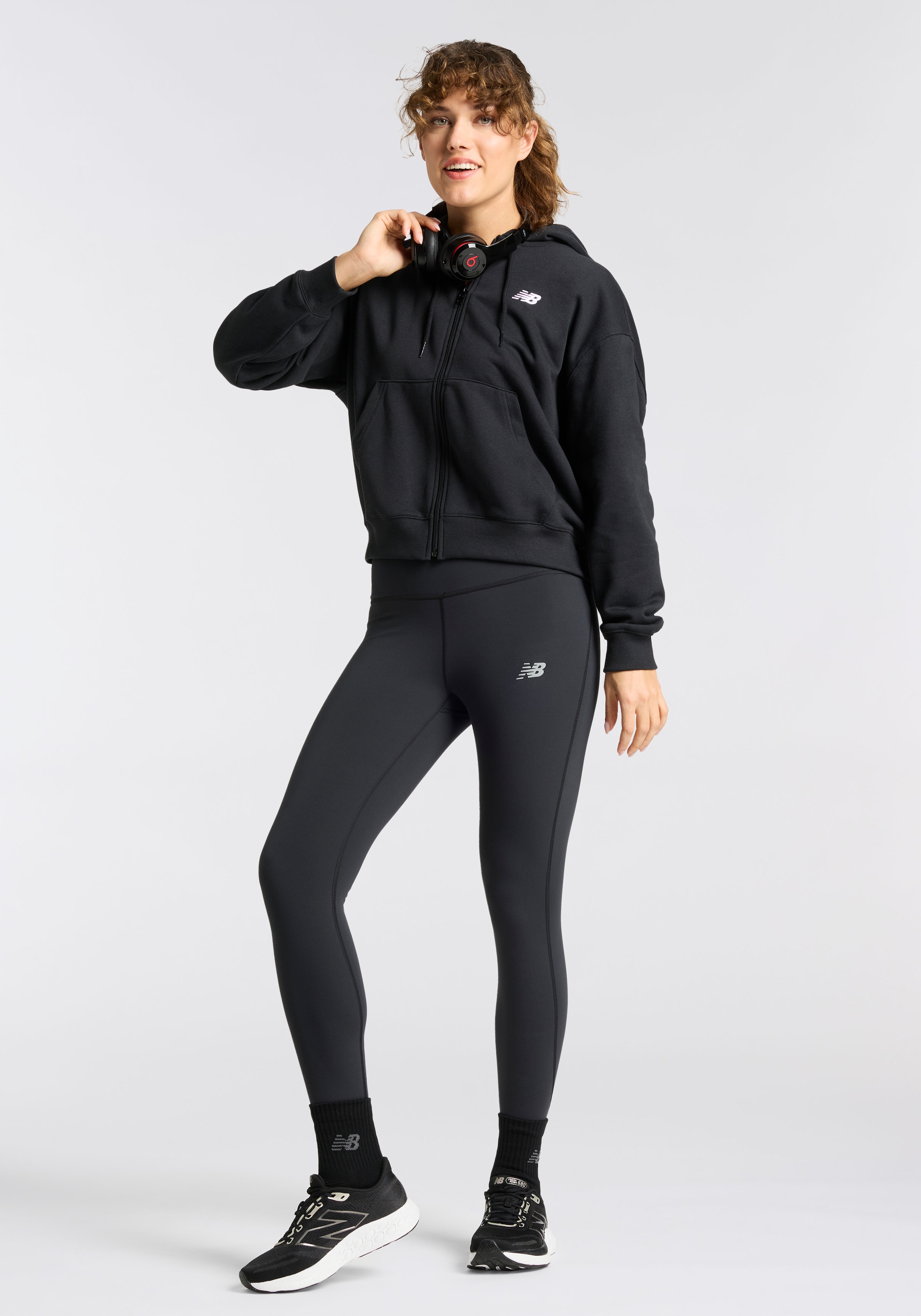 New Balance Sweatjacke »Sport Essentials French Terry Full Zip« mit durchgehendem Reißverschluss, aus Baumwolle und Polyester