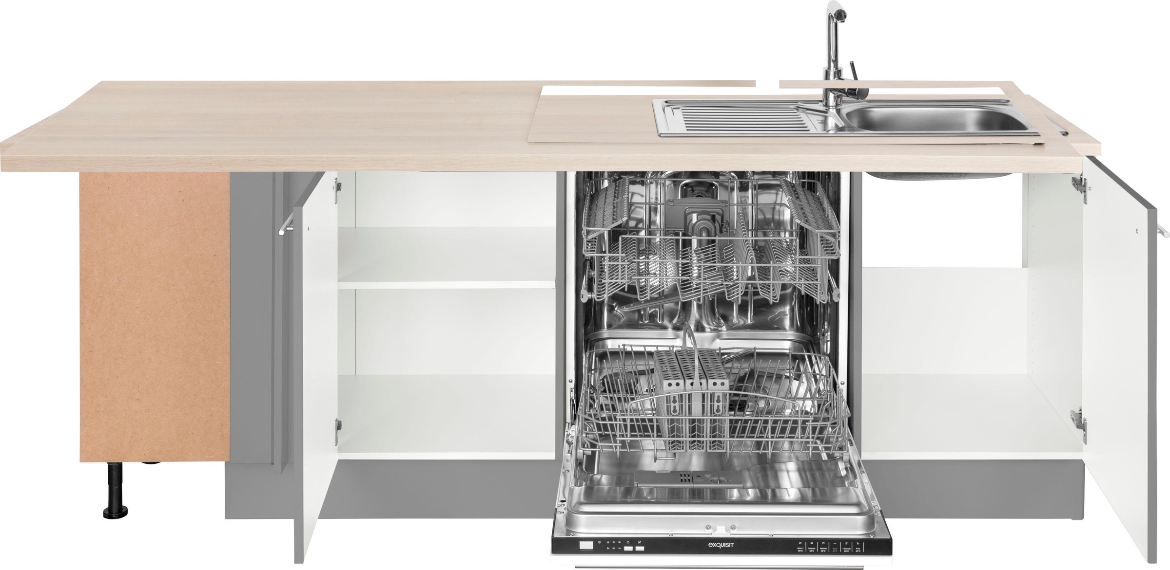 OPTIFIT Winkelküche »Bern«, Stellbreite 285x225 cm, wahlweise mit E-Geräten  auf Rechnung bestellen | L-Küchen