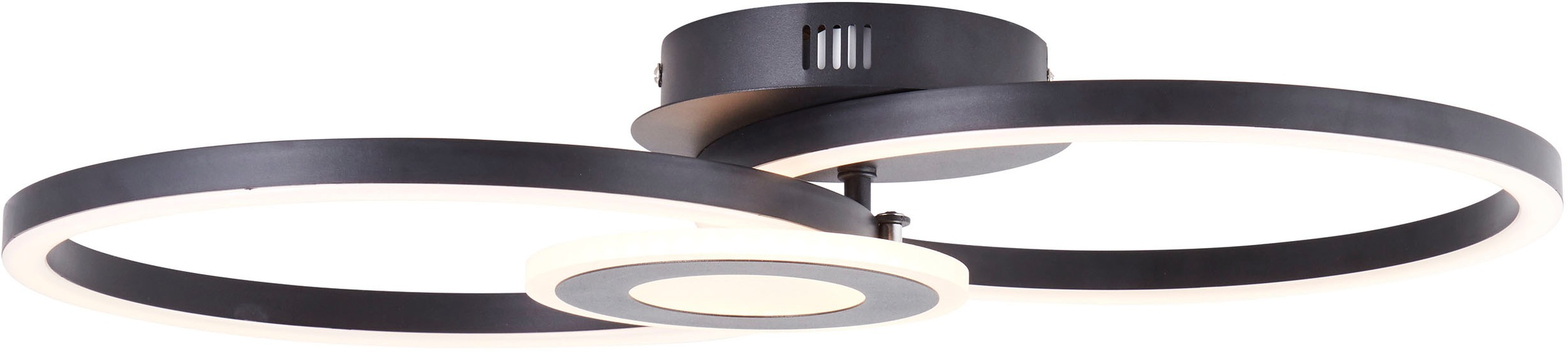 Brilliant LED Deckenleuchte »Avanza« LED-Modul Warmweiß LED-Profilleuchte, 30 x 52 cm, 2900 lm, 3000 K, schwenkbar, schwarz