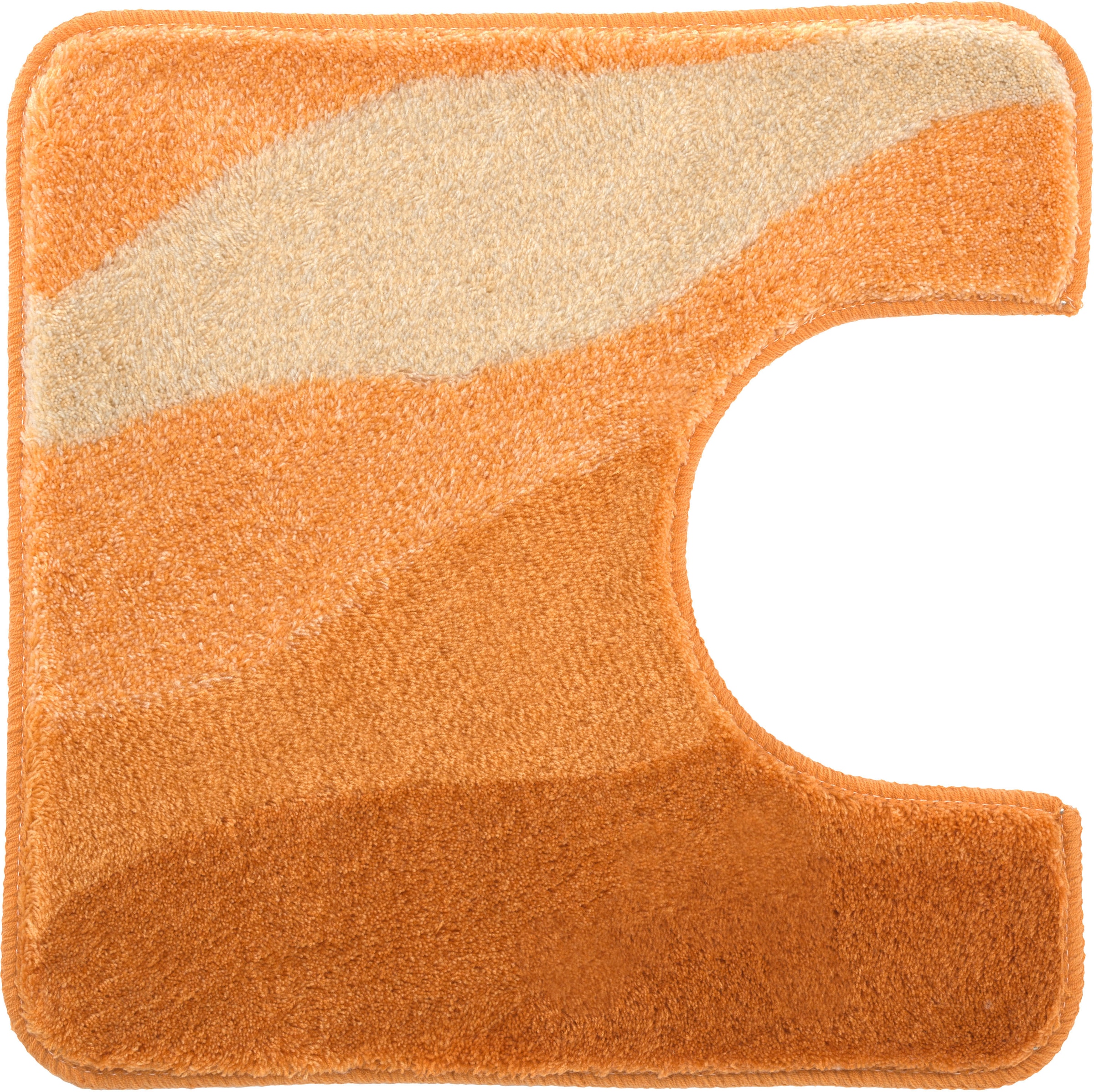 Kleine Wolke Badematte »Malena« Höhe 20 mm rutschhemmend beschichtet fußbodenheizungsgeeignet Badteppich, modernes Wellen Design, Farbverlauf, waschbar