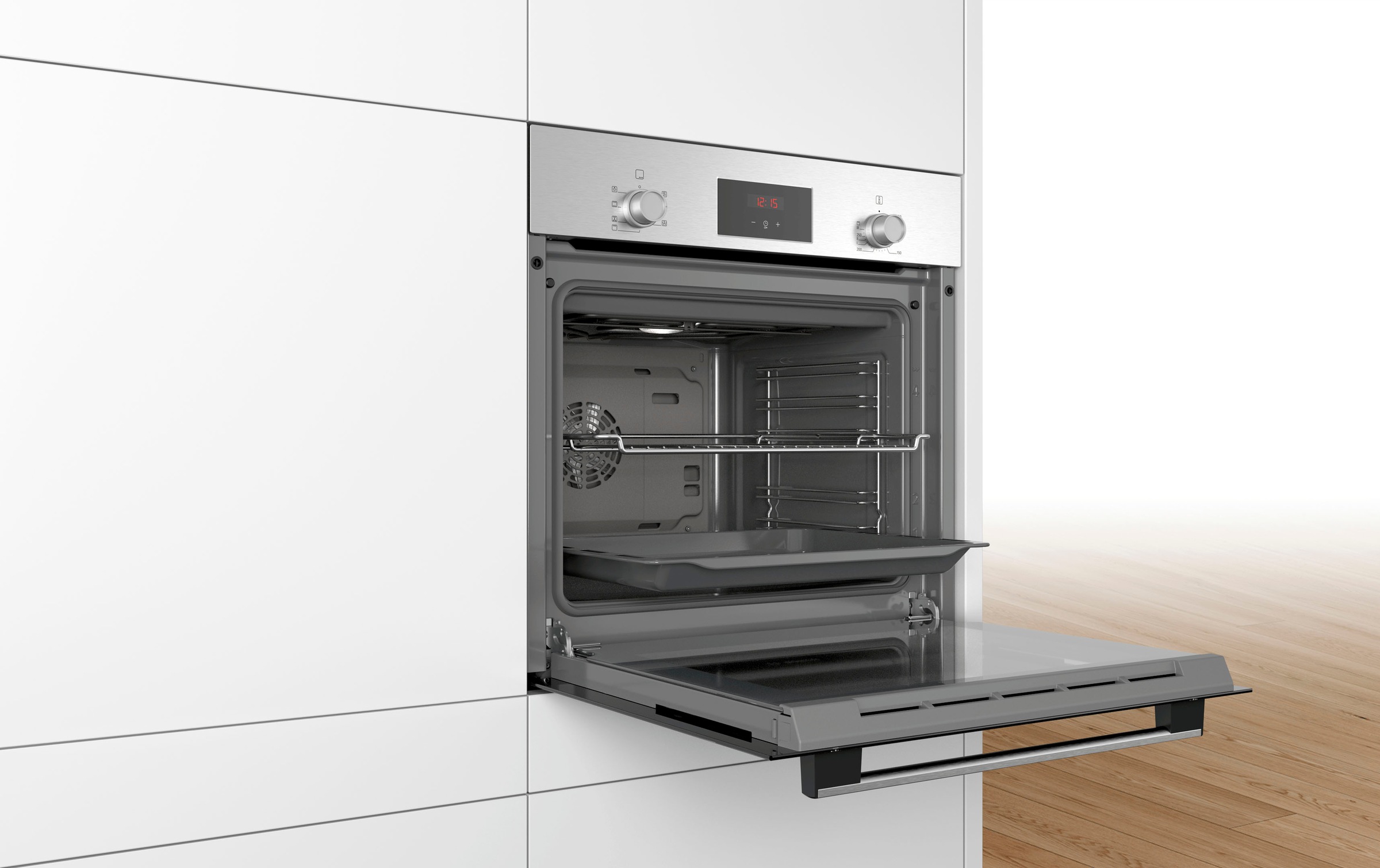 BOSCH Backofen-Set »HBF133BR0«, mit Teleskopauszug nachrüstbar, ecoClean Direct
