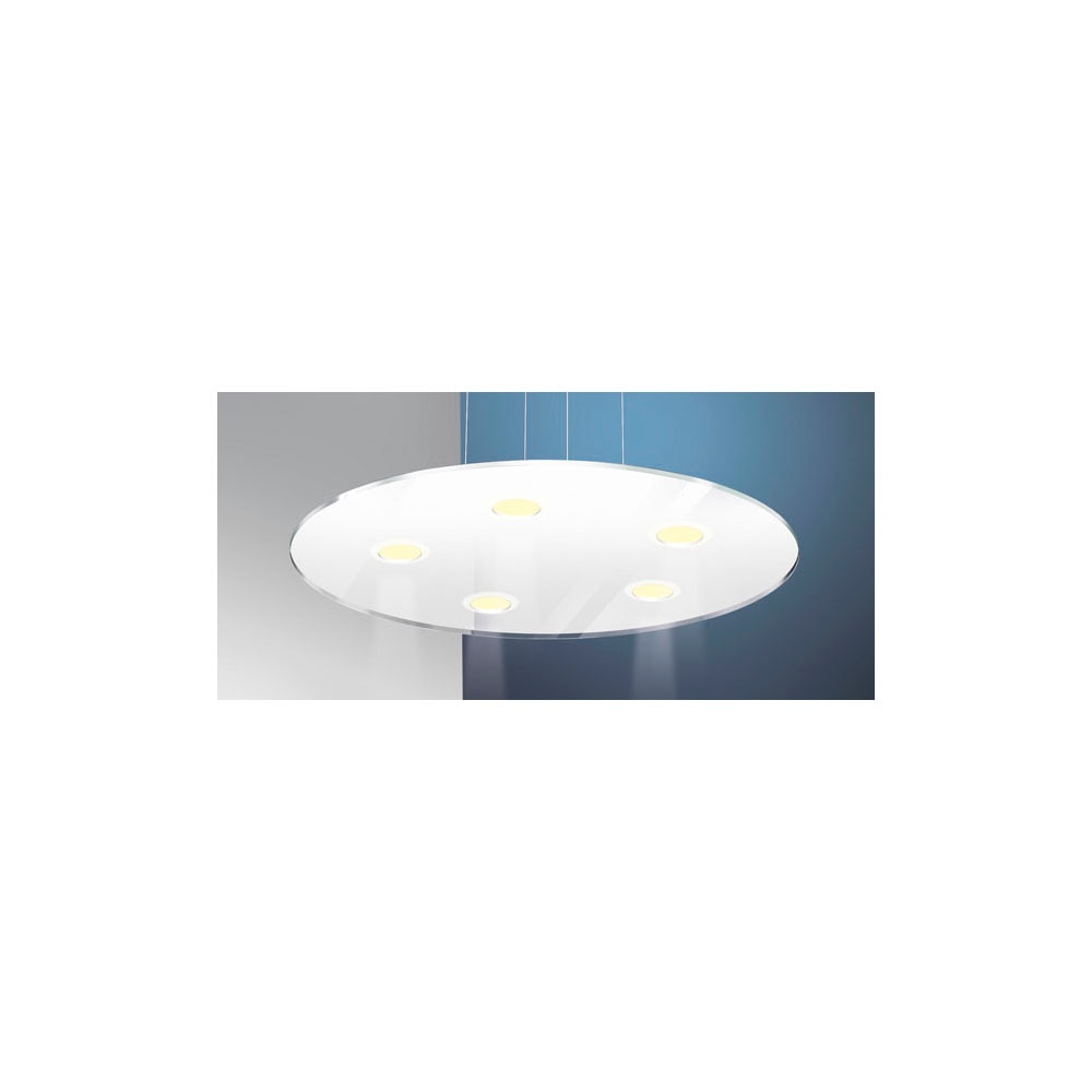 EVOTEC LED Pendelleuchte »SUN LED«, 5 flammig-flammig, Touch-Dimmer, Made in Germany, ESG-Sicherheitsglas