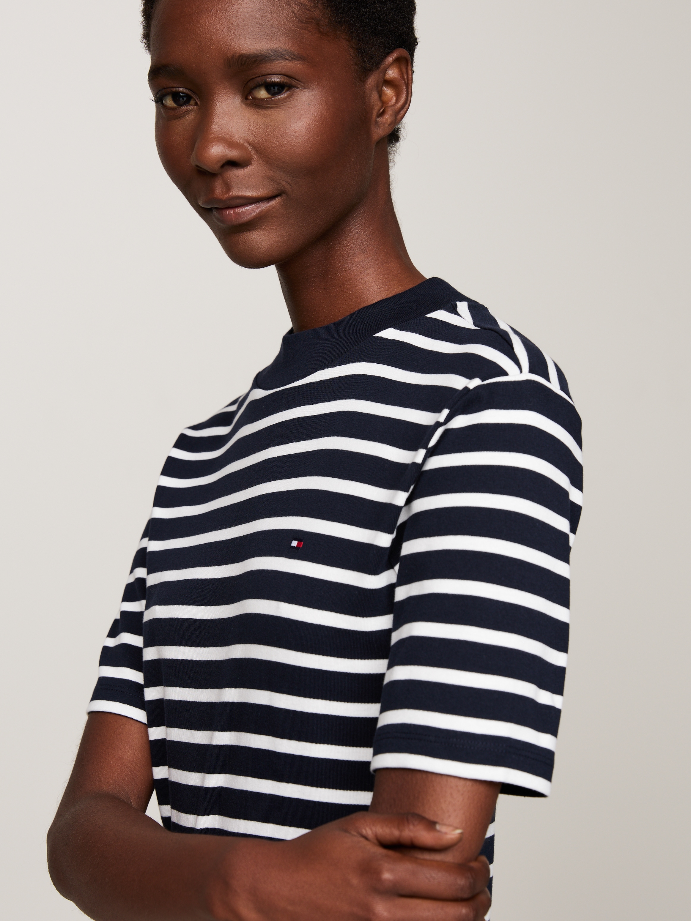 Tommy Hilfiger Shirtkleid »SLIM CODY MOCK-NK DRESS«, mit Mock-neck