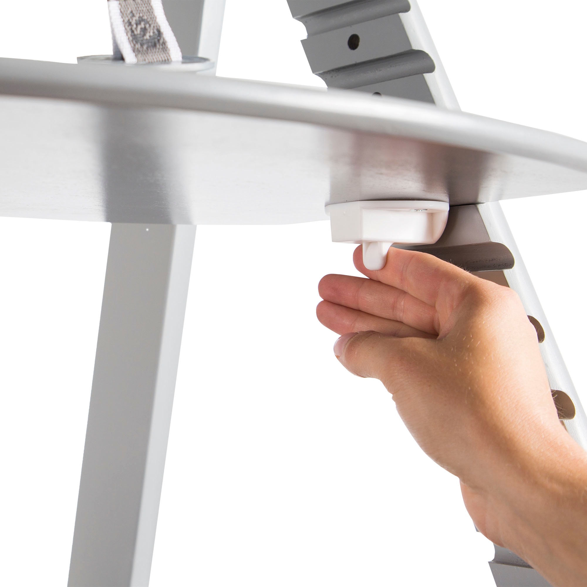 roba® Hochstuhl »Treppenhochstuhl Sit Up Click, taupe«, aus Holz
