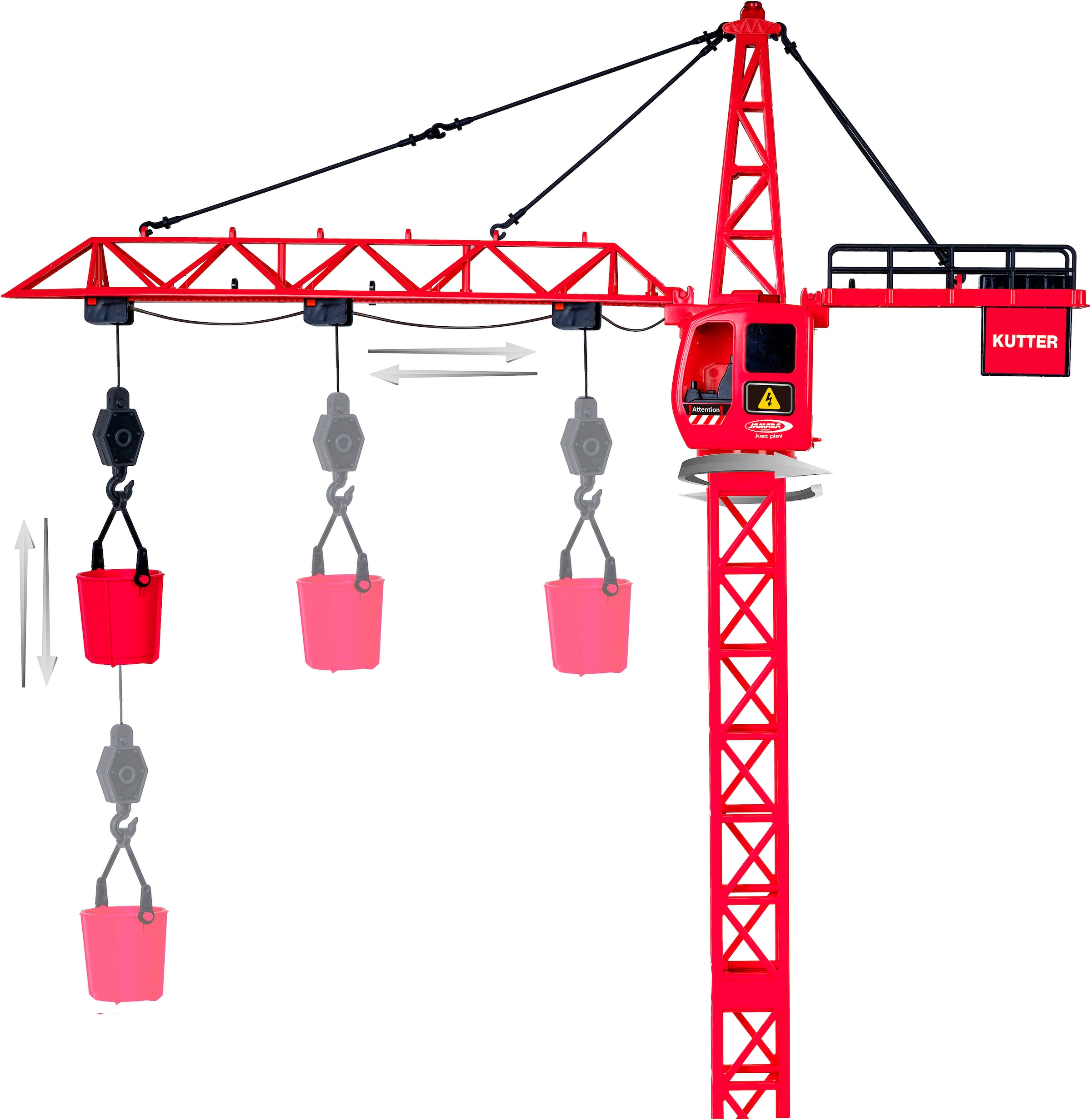 Jamara RC-Kran »Turmdrehkran Kutter XL 99 IR« LED Licht im Dach