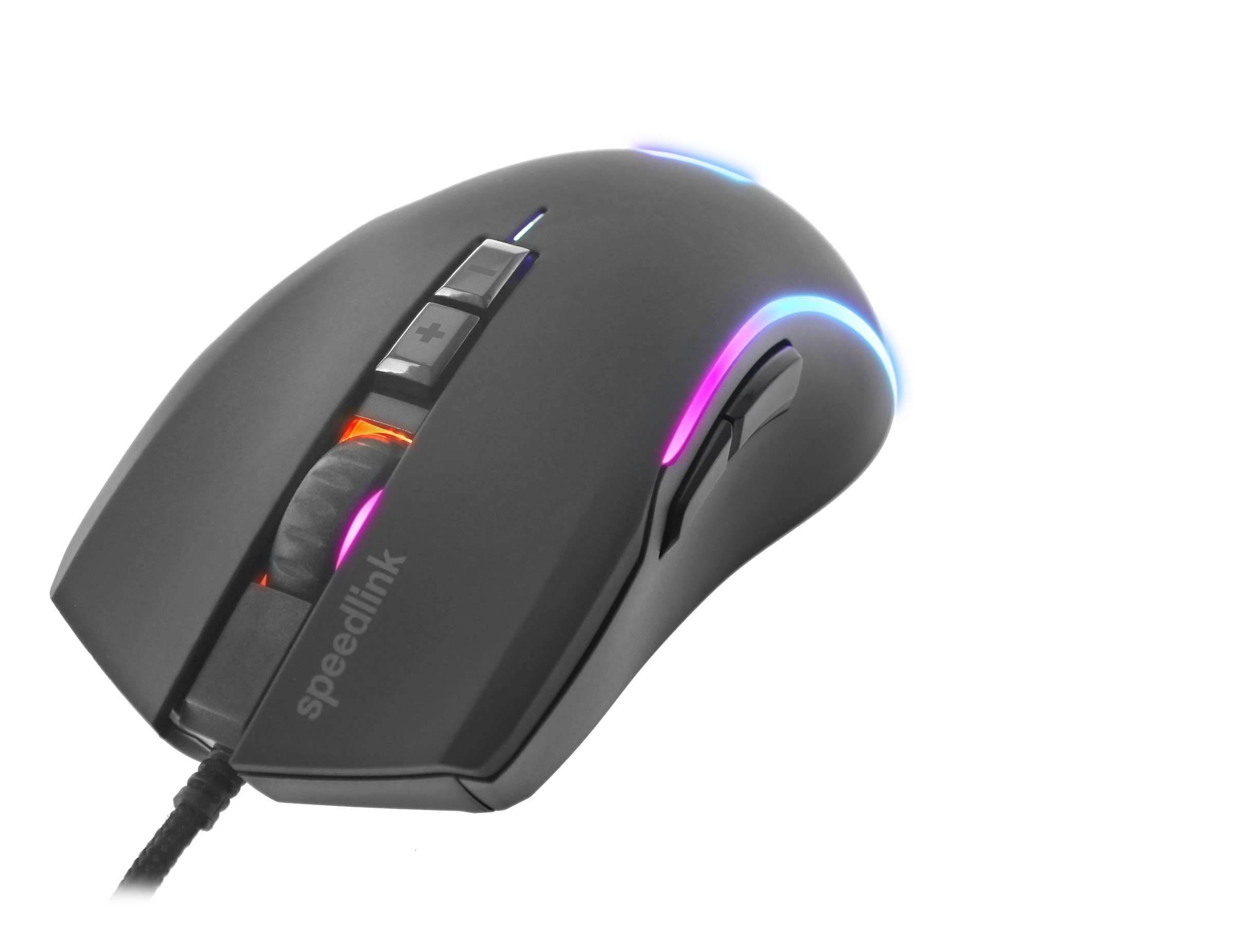 Speedlink Gaming-Maus »Gaming Maus Set, ZAVOS RGB Mouse, ATECS Soft Mousepad - Size M«, 8.000 dpi interpoliert, RGB-Beleuchtung, 38 x 30 cm