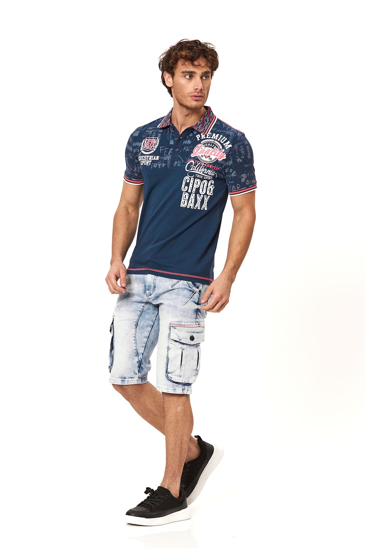 Cipo & Baxx Jeansshorts Baumwollmischung, regular fit