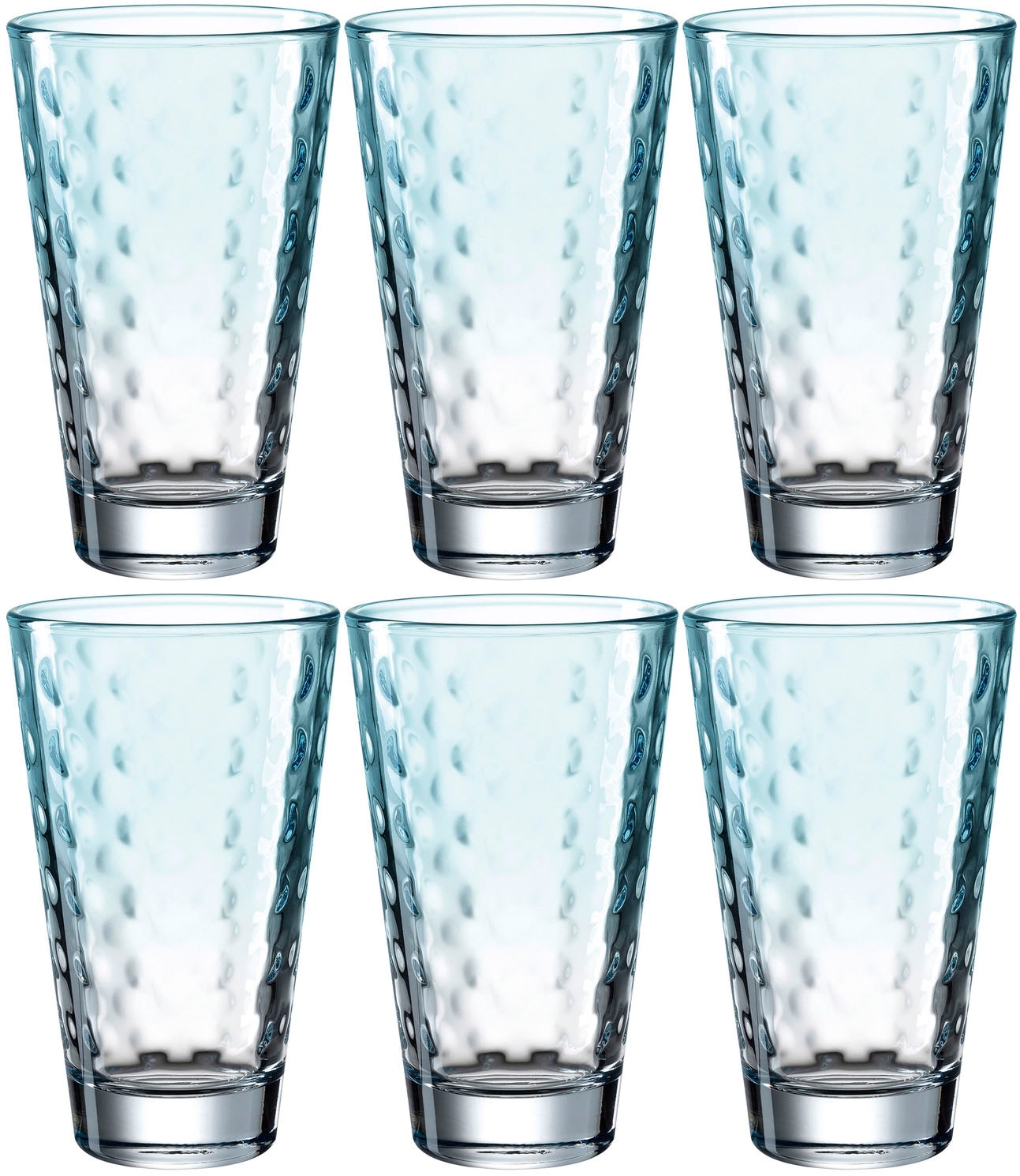 Longdrinkglas »OPTIC«, (Set, 6 tlg.), 300 ml, 6-teilig