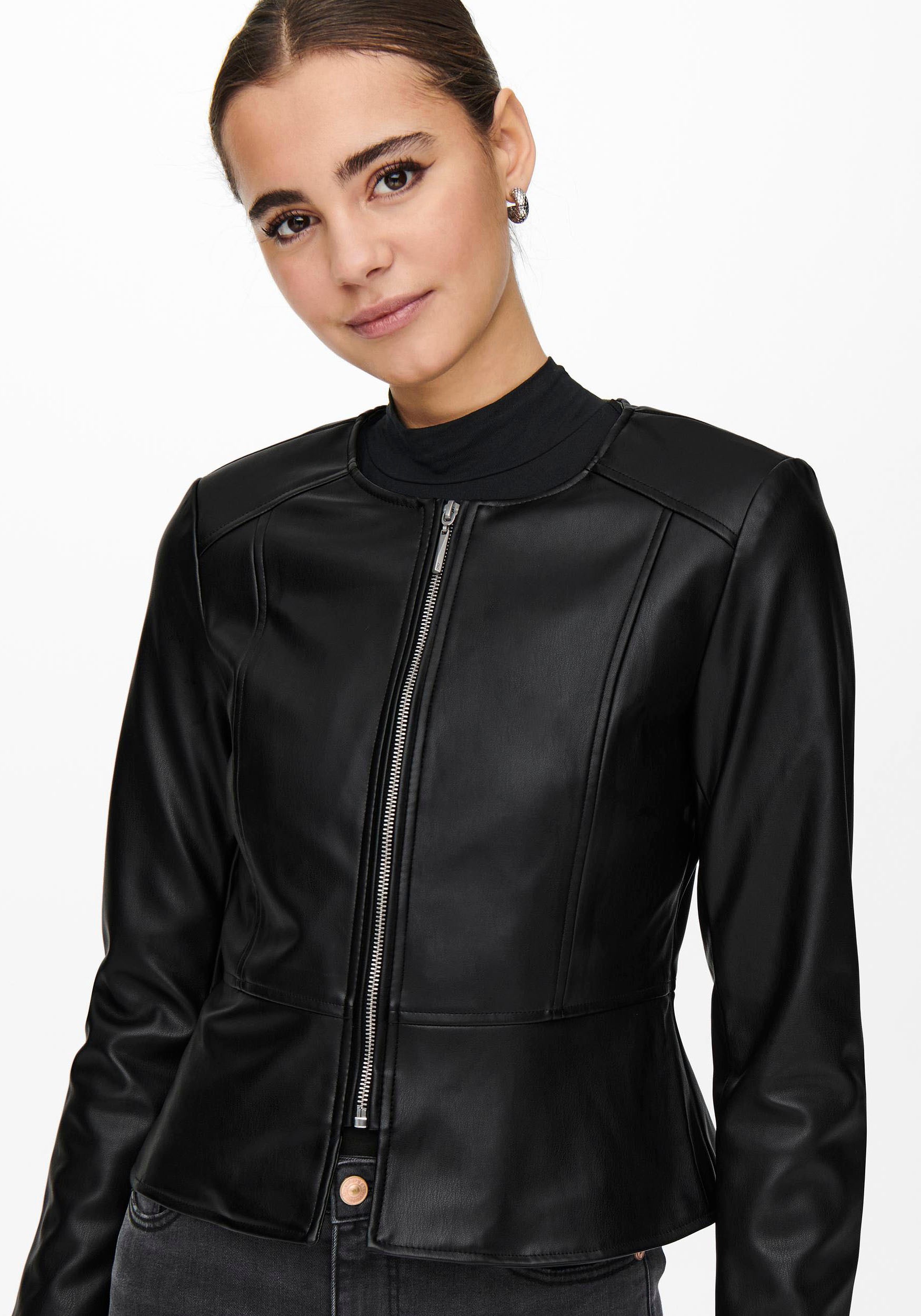 ONLY Lederimitatjacke »ONLSARAMY FAUX LEATHER JACKET CC OTW«