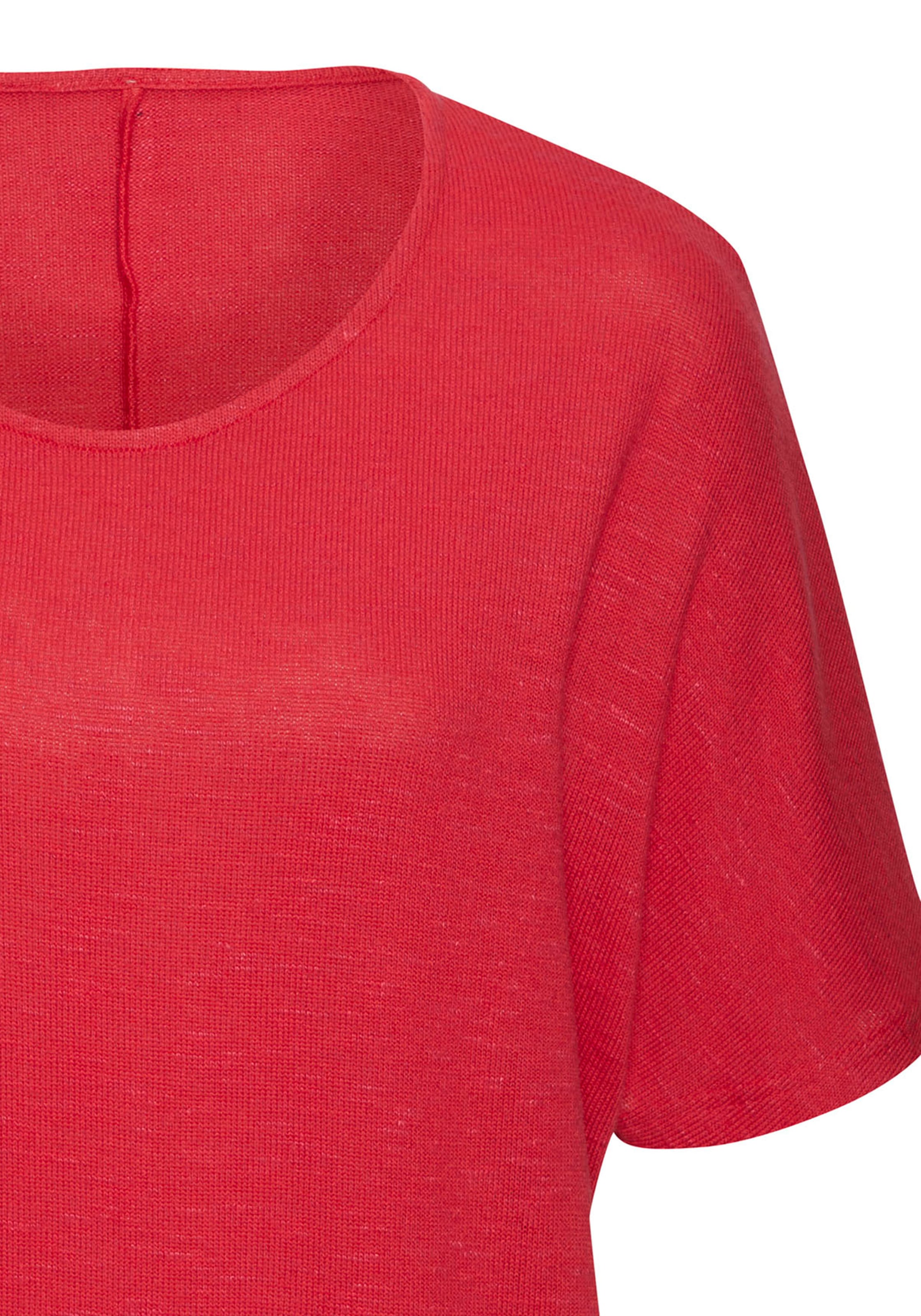 Vivance Kurzarmshirt »mit breitem Bund« aus weichem Viskose-Feinstrick