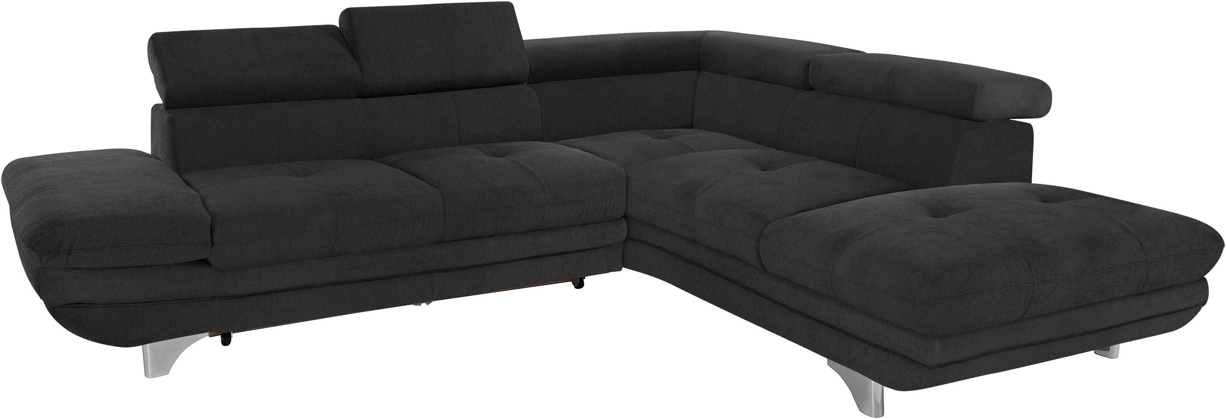 COTTA Ecksofa »Enterprise L-Form«, mit Arm- & Kopfteilverstellung, wahlweise mit Bettfunktion