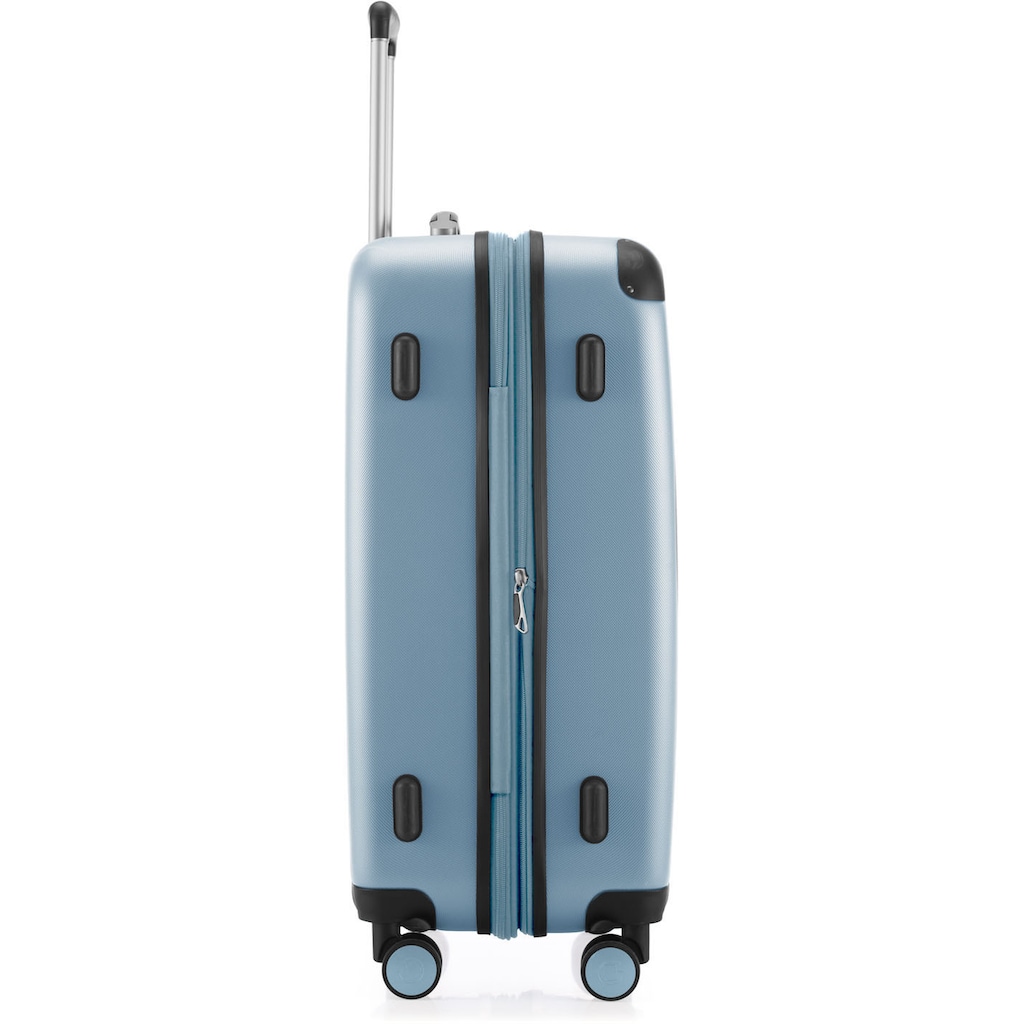 Hauptstadtkoffer Hartschalen-Trolley »Spree, 75 cm, pool blue«, 4 Rollen, Hartschalen-Koffer Reisekoffer Koffer groß Reisegepäck TSA Schloss