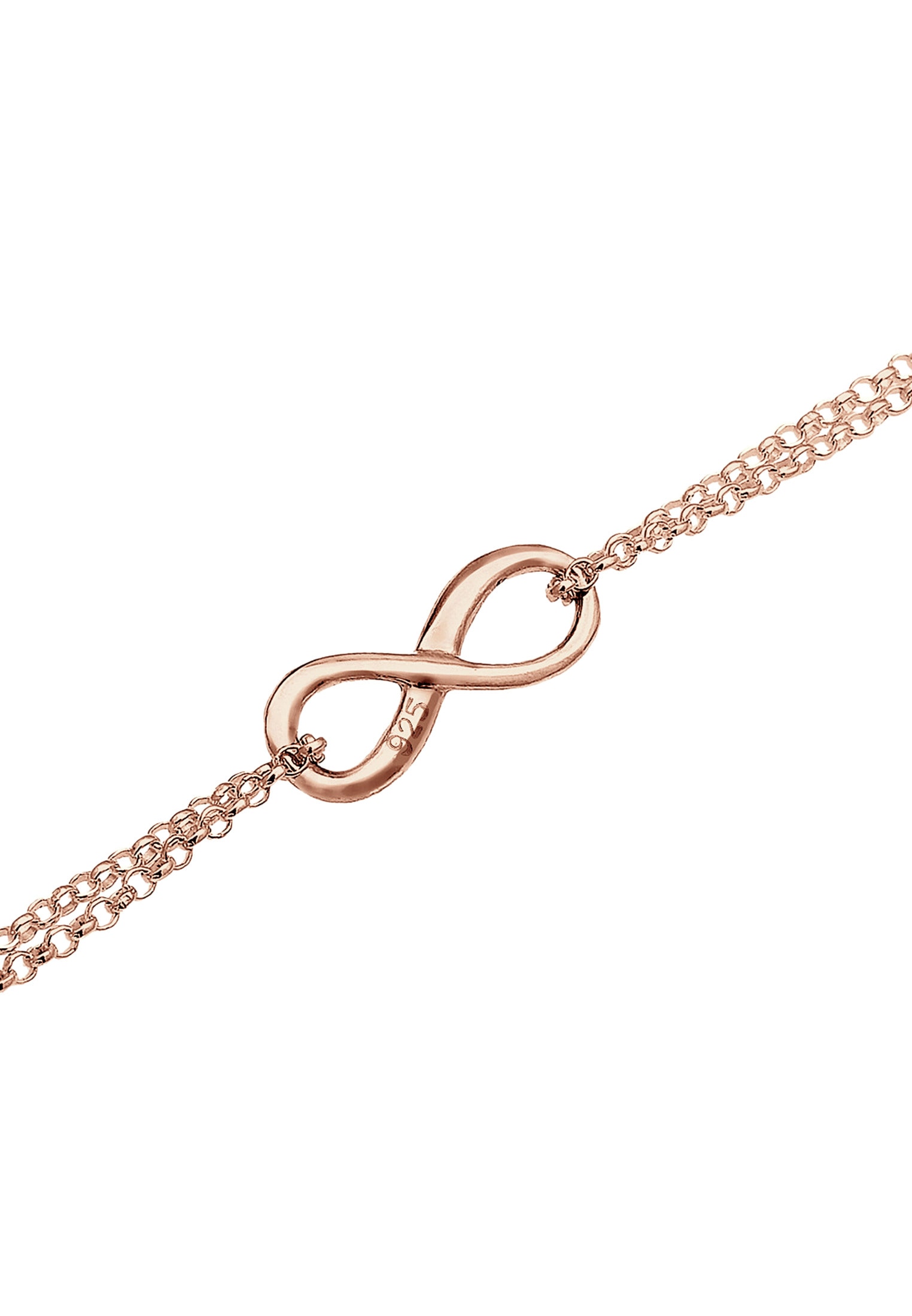 Elli Choker »Halskette Choker Erbskette Infinity Unendlichkeit 925 Silber«