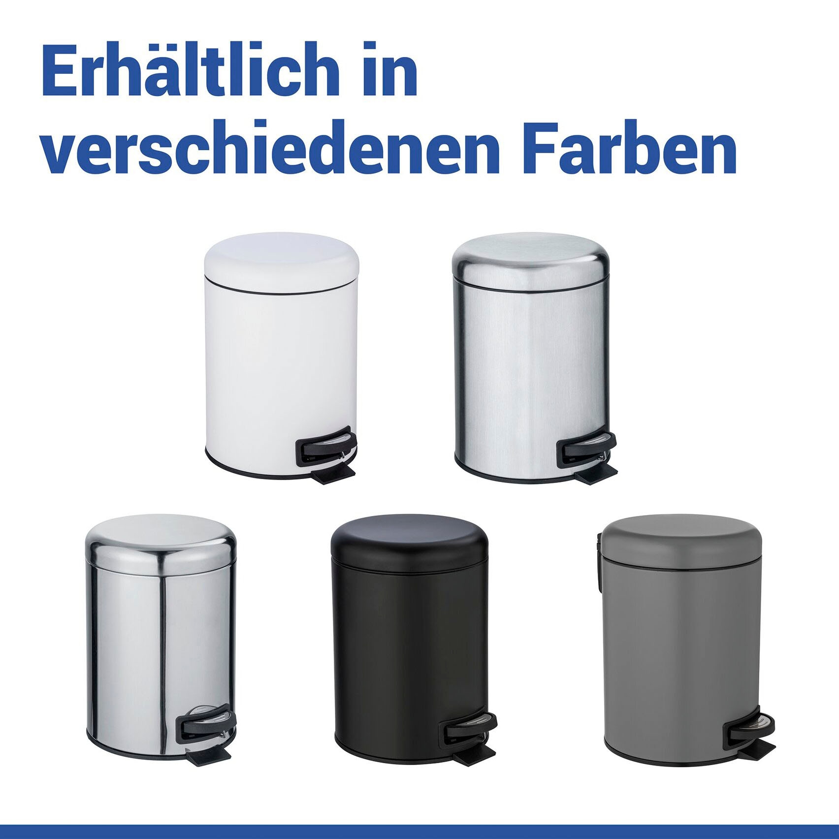 WENKO Kosmetikeimer »Leman« 5 Liter, BxTxH: 21x28x24 cm