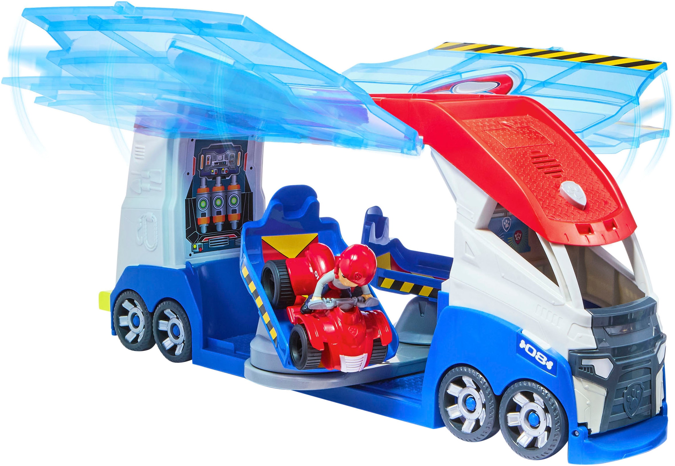 Spin Master Spielzeug-Transporter »Paw Patrol - Paw Patroller 3.0«, mit Soundeffekt; inkl. Ryder mit Quad