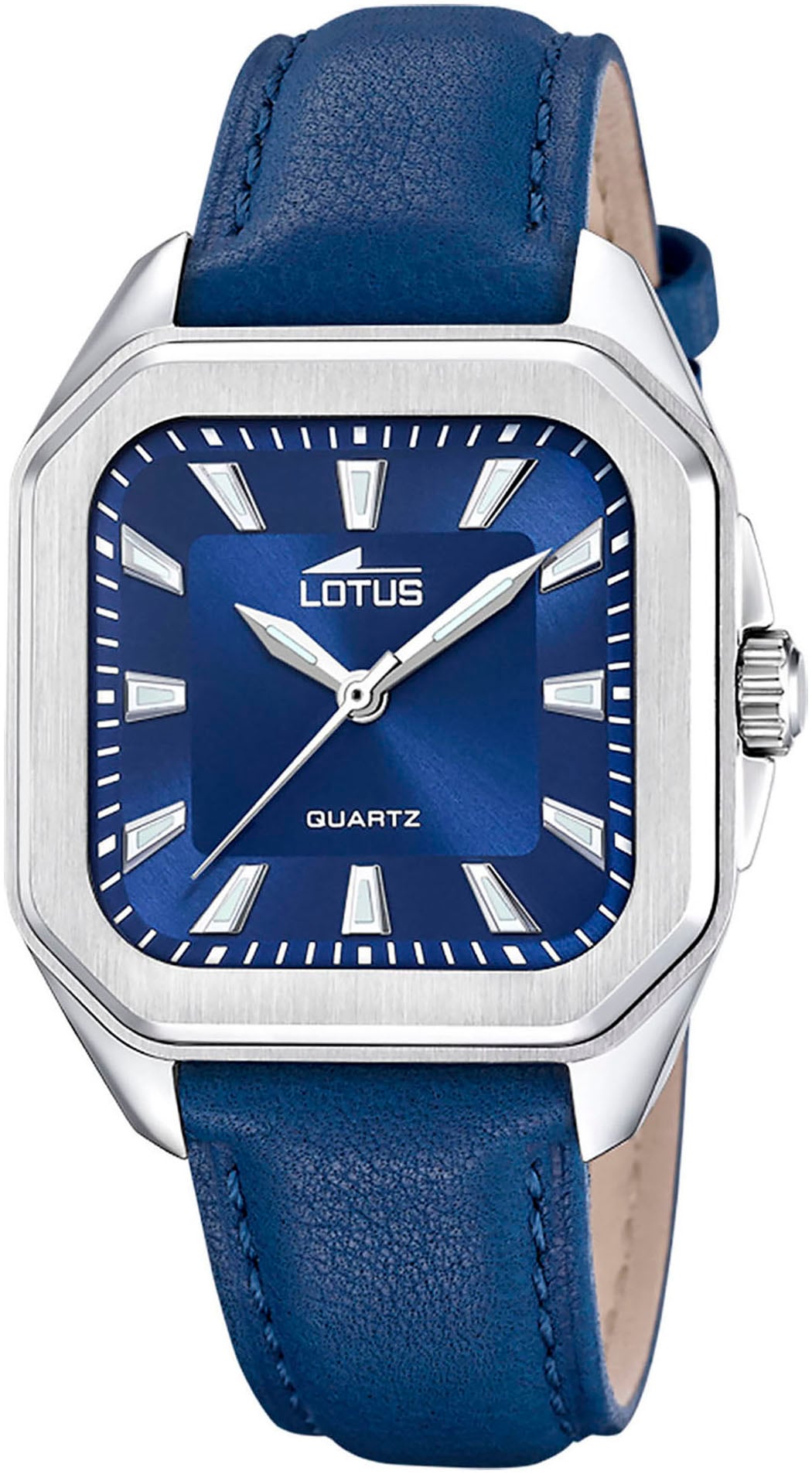 Lotus Quarzuhr »Square«, Armbanduhr, Damenuhr, Lederarmband, analog