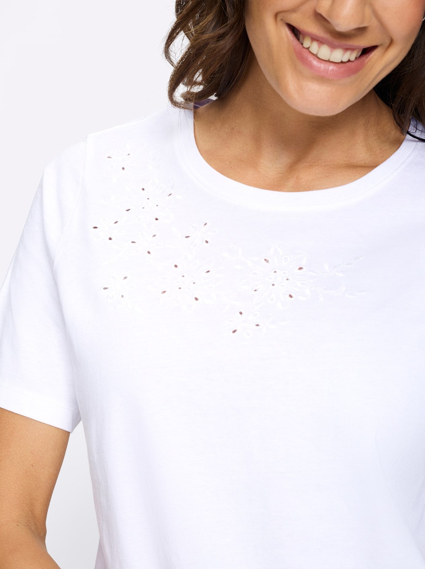 Inspirationen Rundhalsshirt »Baumwoll-Shirt« 1 tlg.