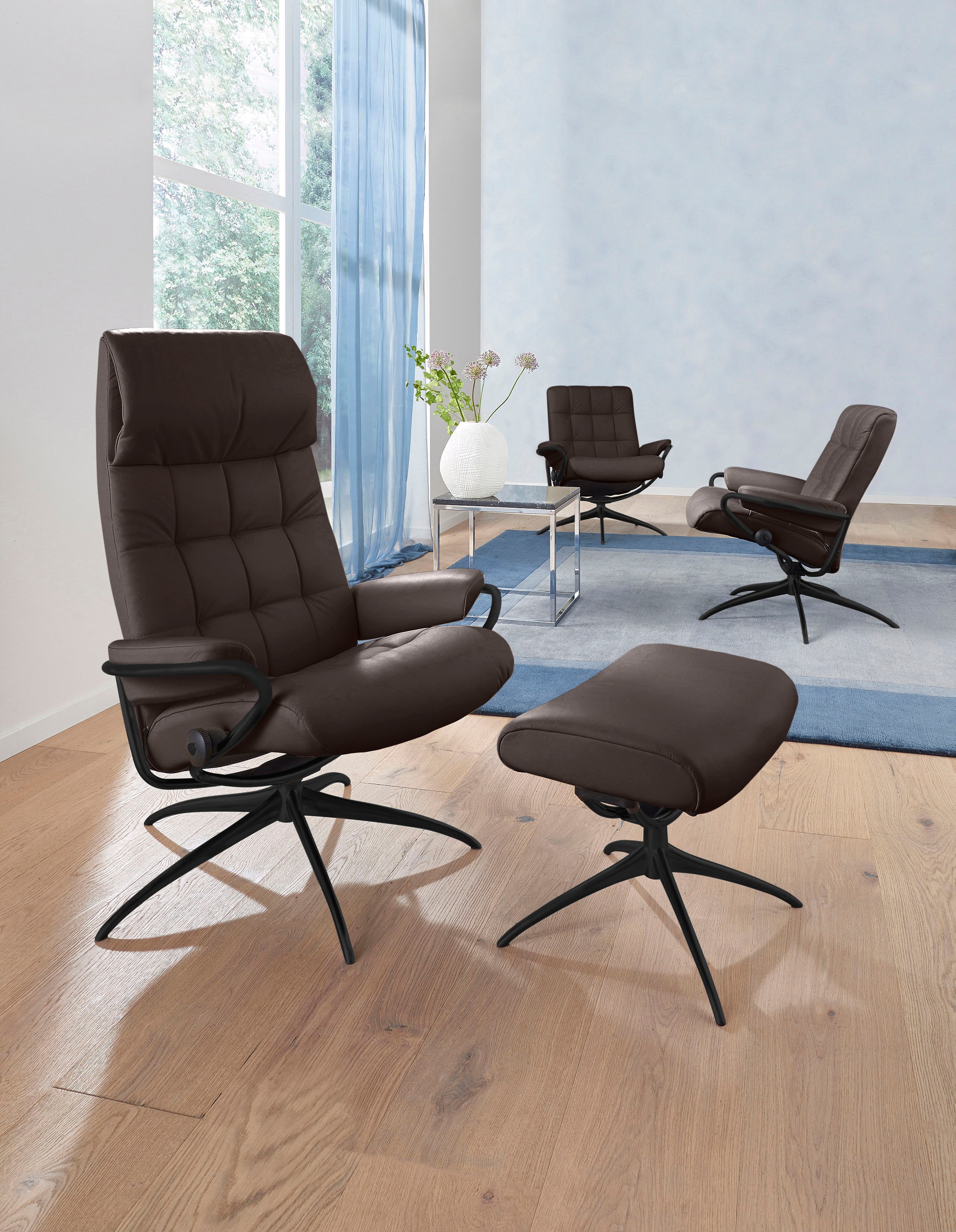 Stressless® Fußhocker »London«, mit Star Base, Gestell Schwarz