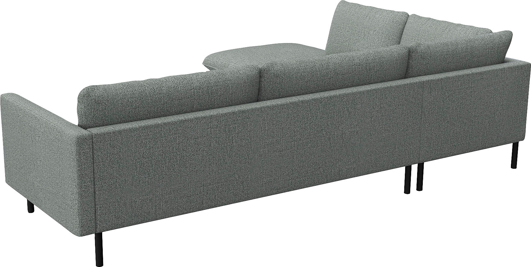 FLEXLUX Ecksofa »Bolzano, elegant und bequem, L-Form«, Sitzaufbau mit Kaltschaum & Stahl-Wellen, lose Sitz -& Rückenkissen
