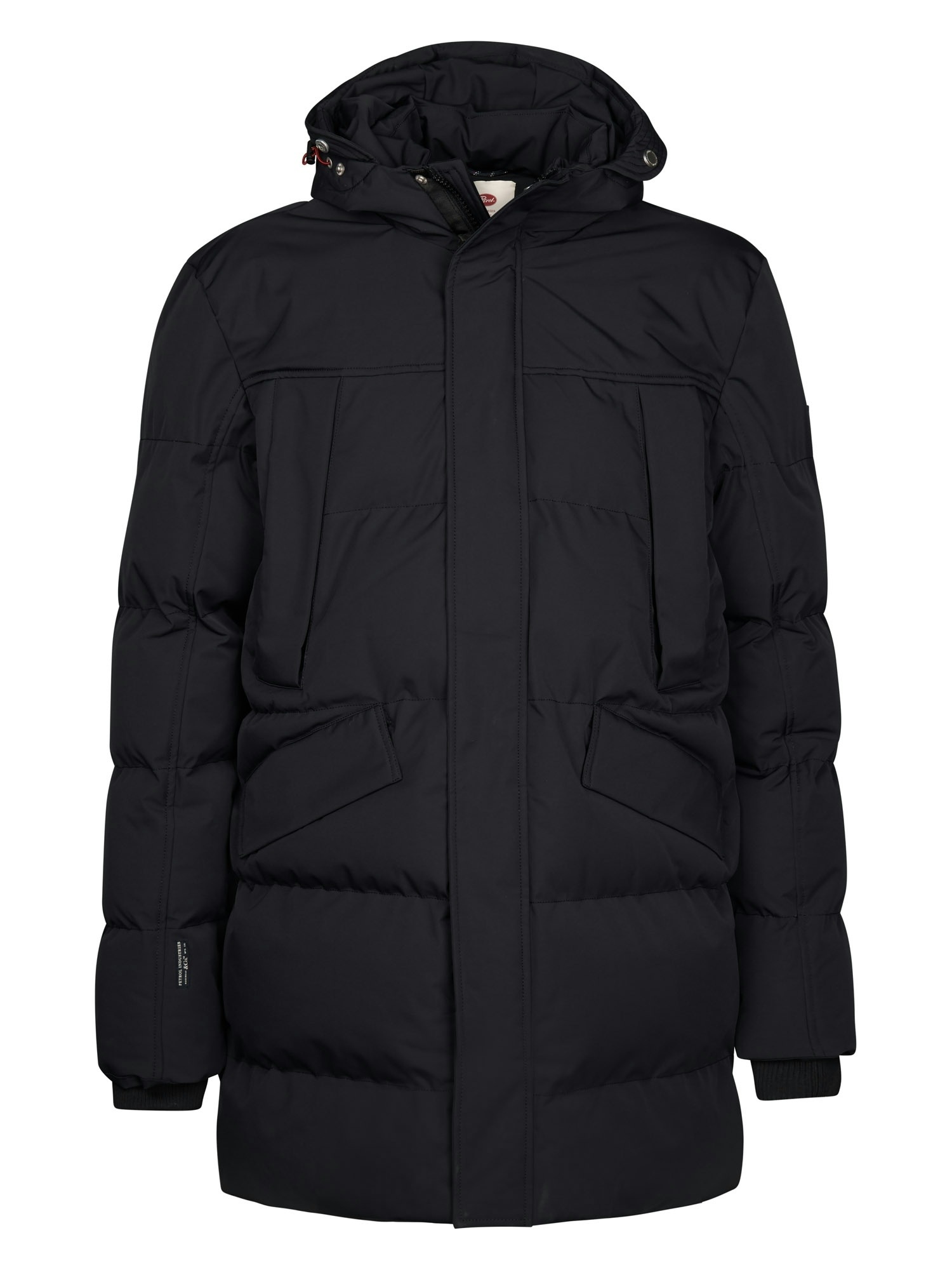 Petrol Industries Parka mit Kapuze mit Steppnähten und Kapuze, warm wattiert, matte Optik