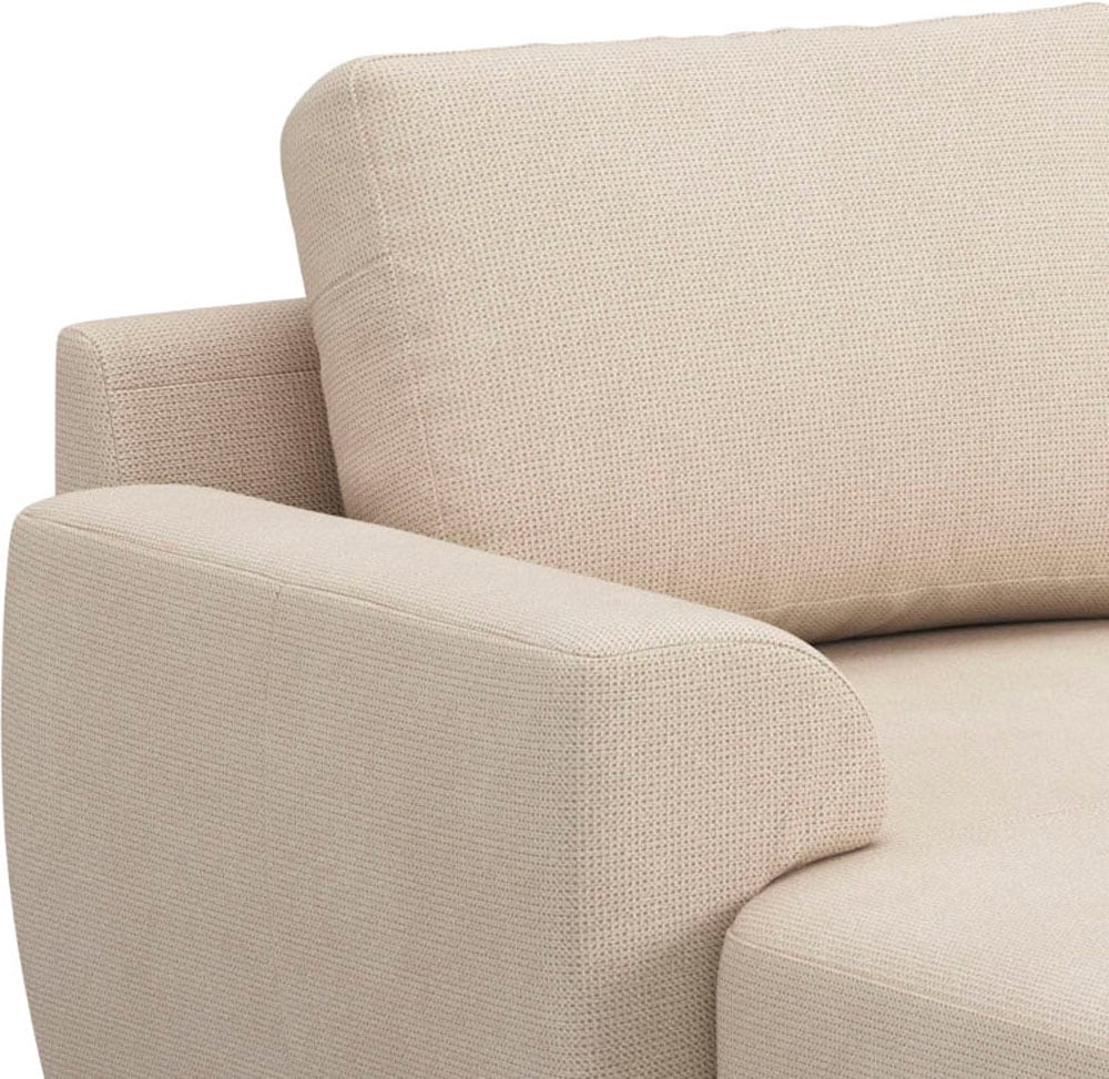 COTTA Wohnlandschaft »Drift U-Form Recamiere, Breite 327 cm« optional auch mit Schlaffunktion, Wellenunterfederung