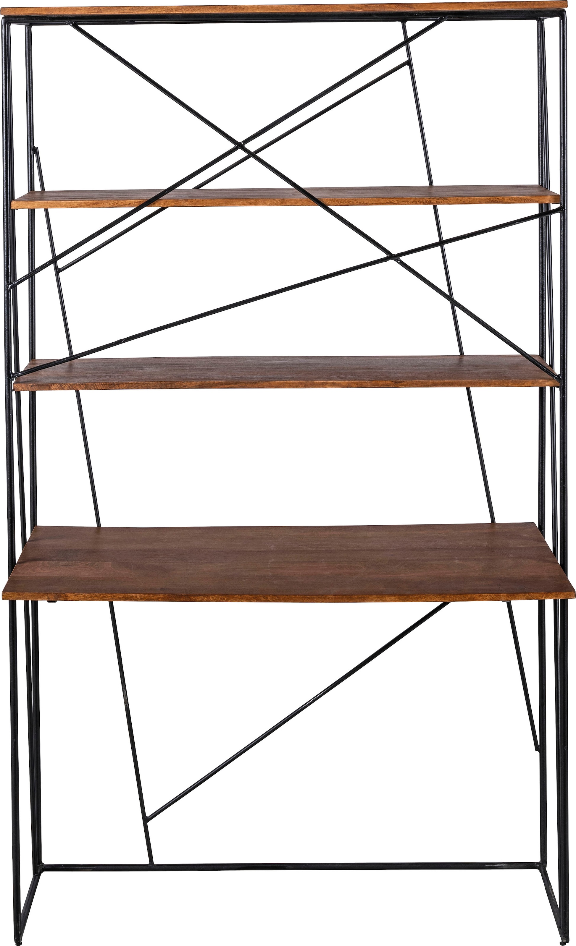 TOM TAILOR HOME Sekretär »T-NEST SHELF OFFICE«, großes, offenes Sekretärregal, aus Mangoholz und Metall