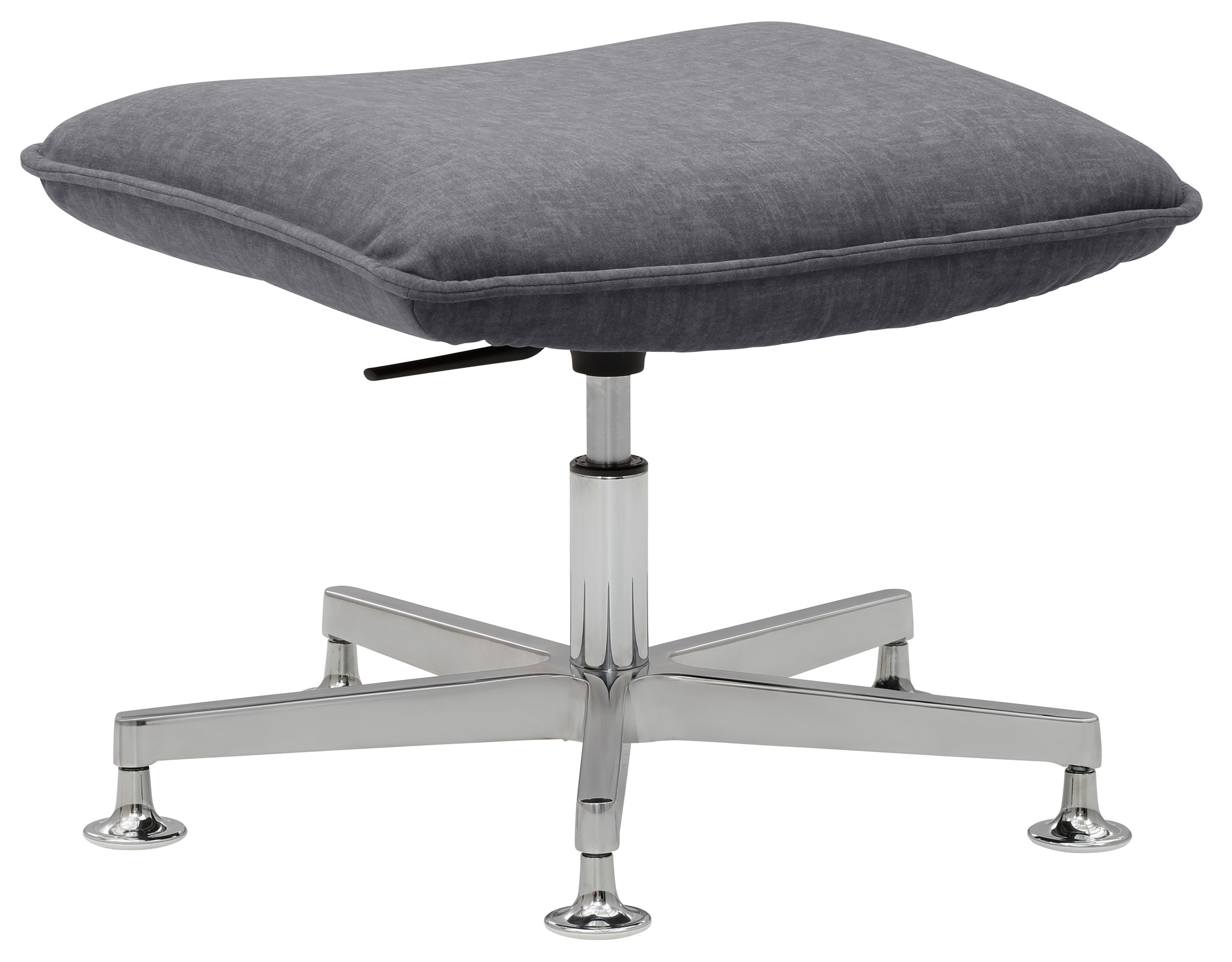 Mayer Sitzmöbel, Fußhocker »myCOSYWORXX Hocker 2427« 1 Stk. tlg. besonders bequem gepolstert, Grau, 100% Polyester, B/H/T: 57 cm x 42 cm x 54 cm, Grau