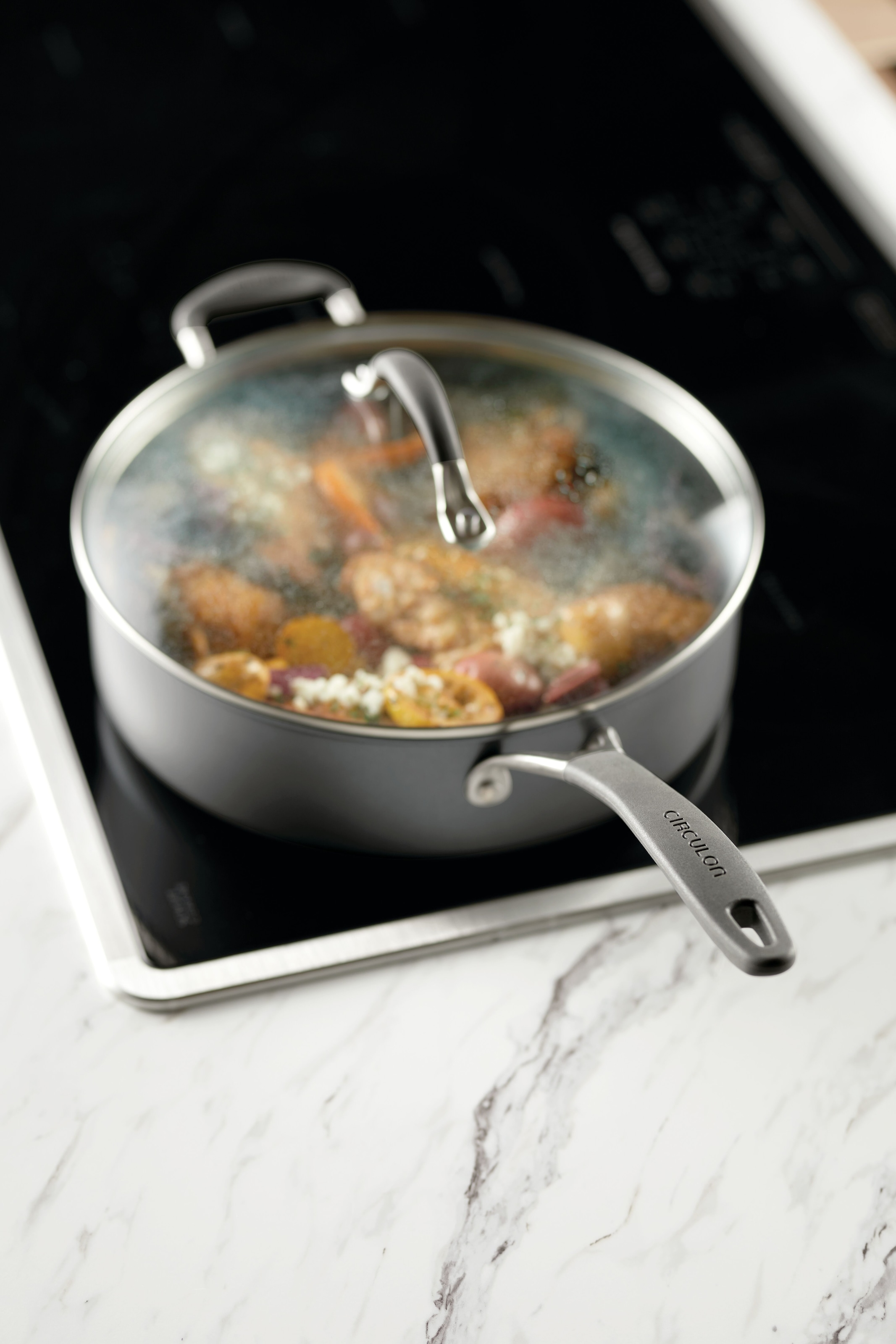 Circulon Schmorpfanne »Circulon A1 Schmorpfanne mit Gegengriff, 28 cm, 4,7 Liter« Edelstahl 1 Stk. tlg. dreilagig beschichtet, kratzfest, spülmaschinenfest