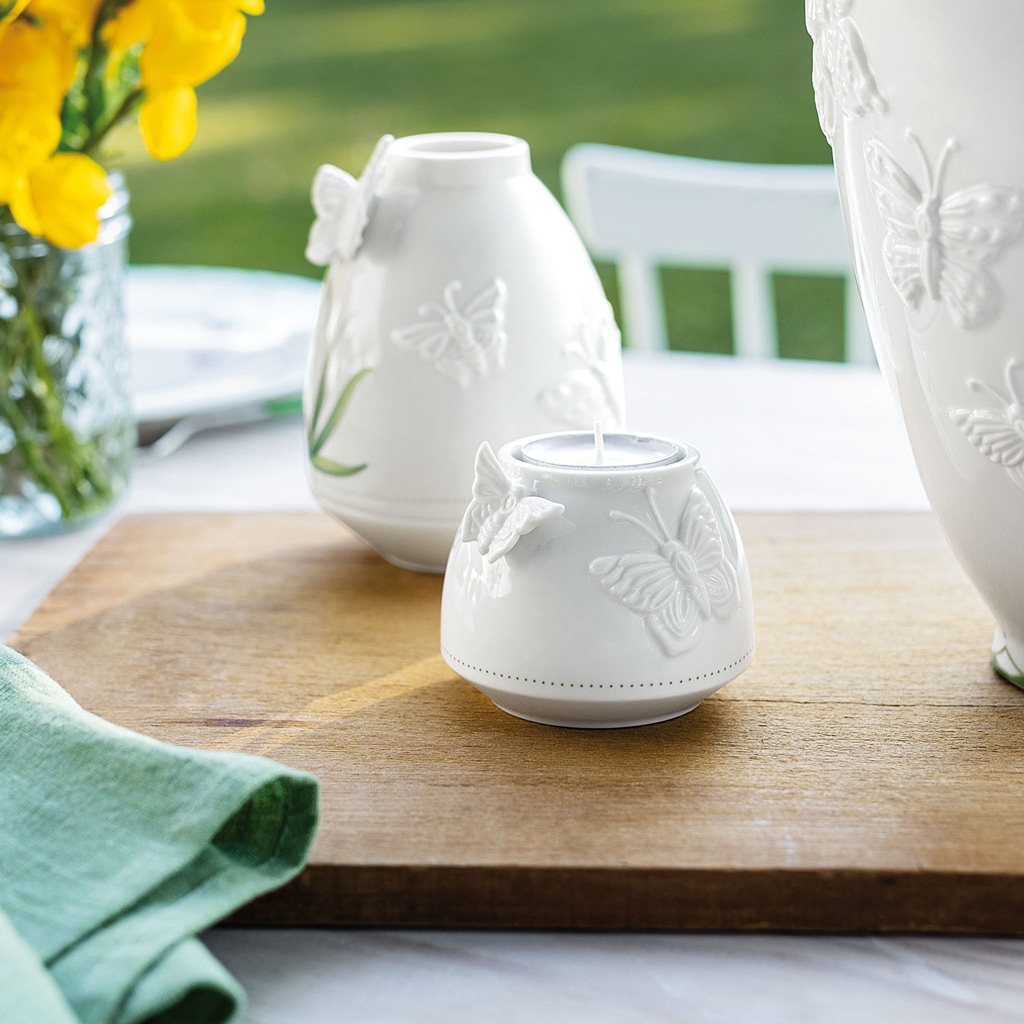 Villeroy & Boch Kerzenhalter »Teelichthalter Colourful Spring ø 8 cm weiß«