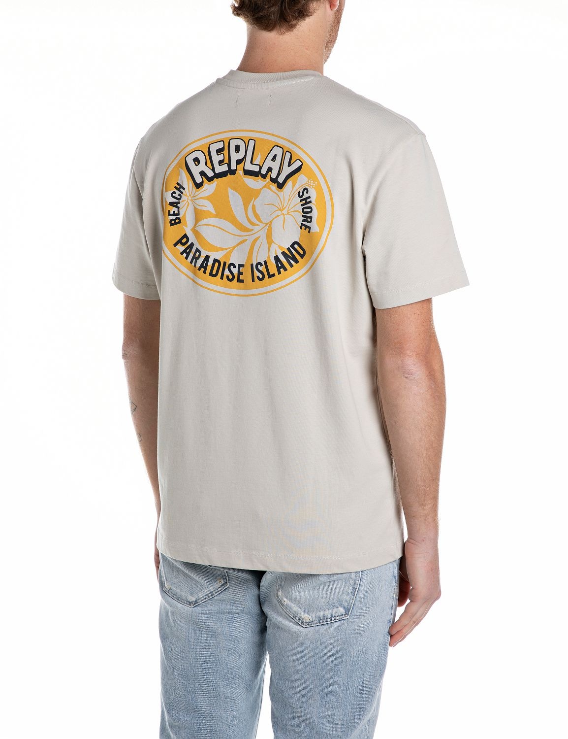 Replay T-Shirt, mit Backprint