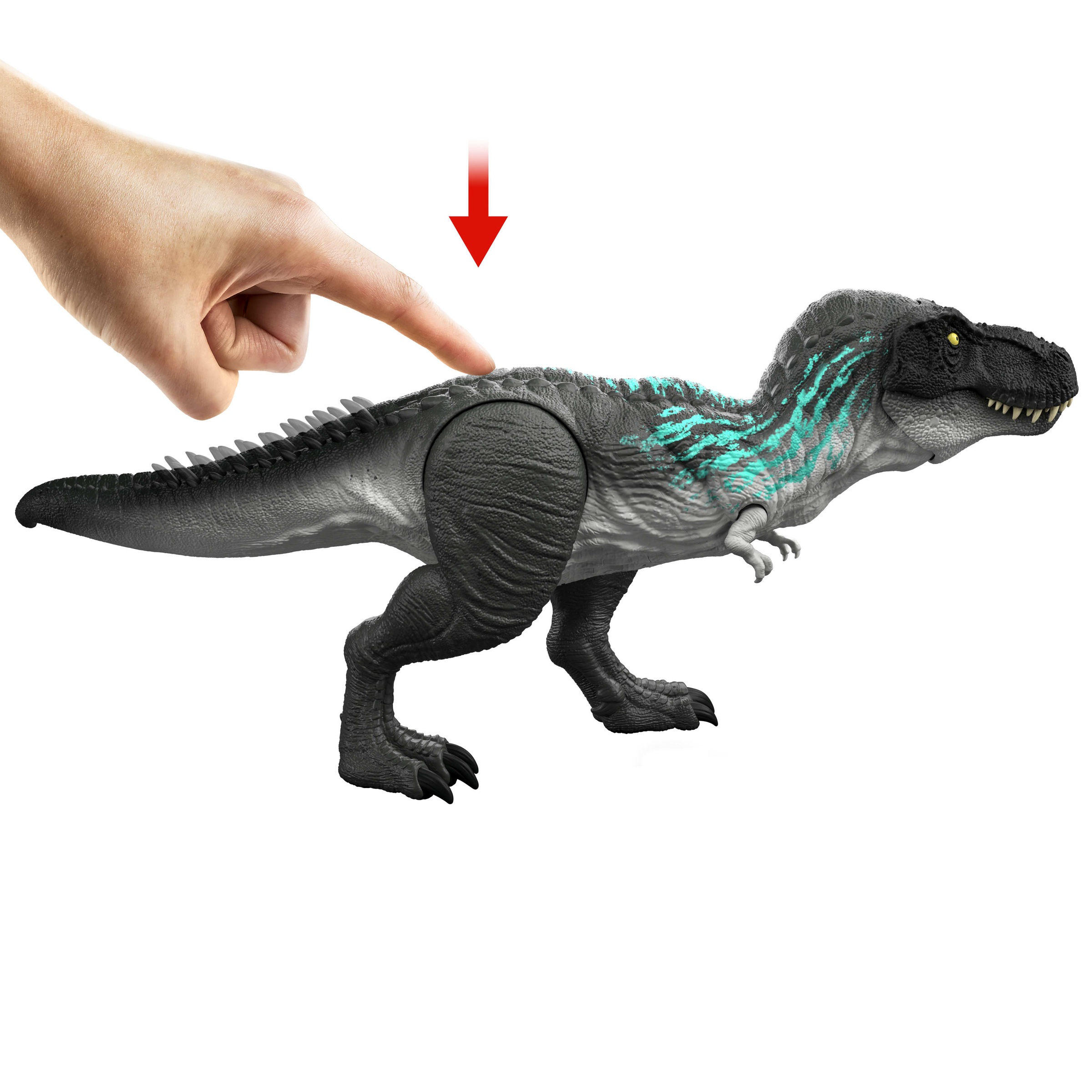 Mattel® Actionfigur »Jurassic World T-Rex Dino« mit Wachstumsfunktionen und Gebrüll