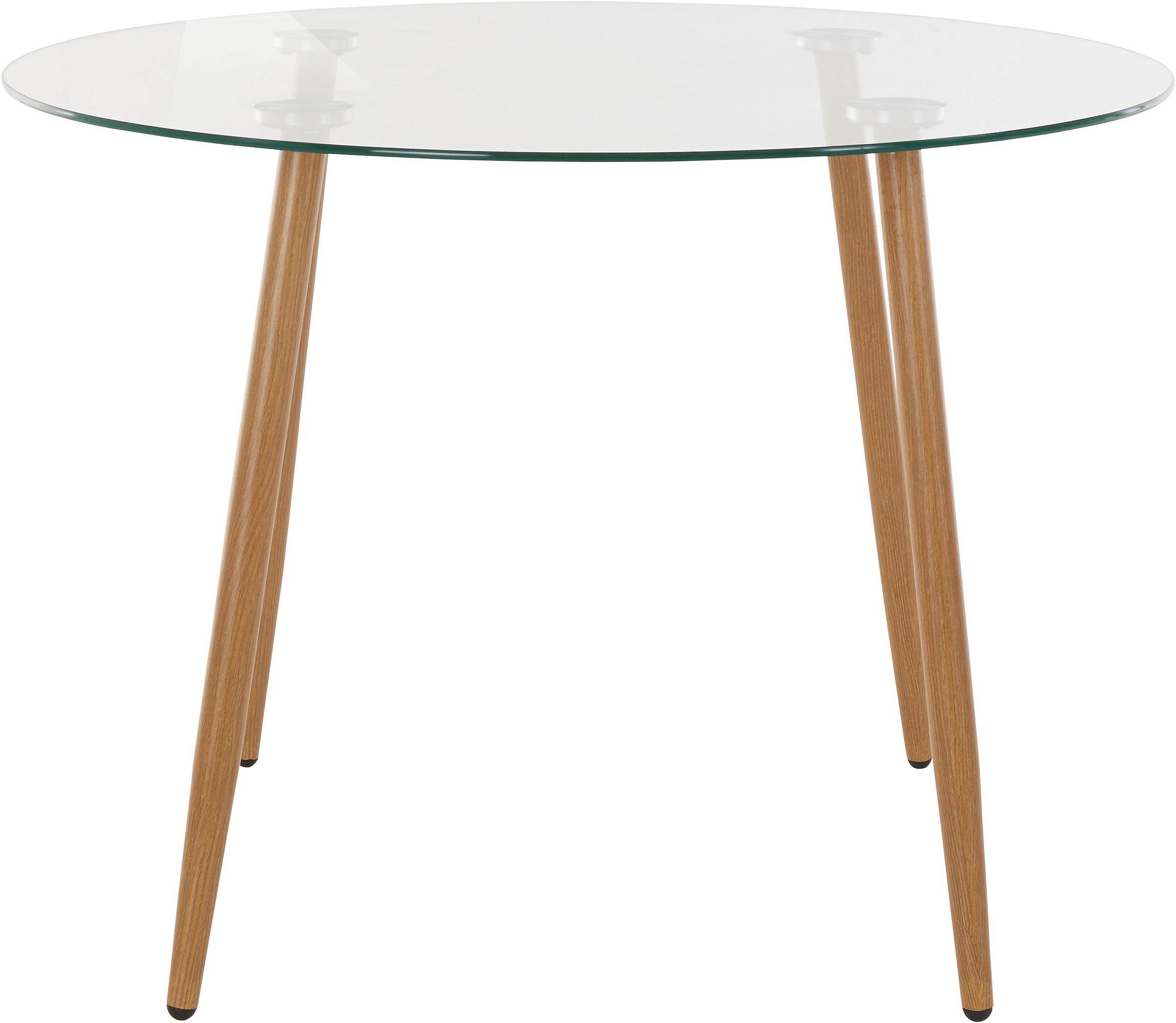 INOSIGN Glastisch »Miller«, runder Esstisch mit einem Ø von 100 cm