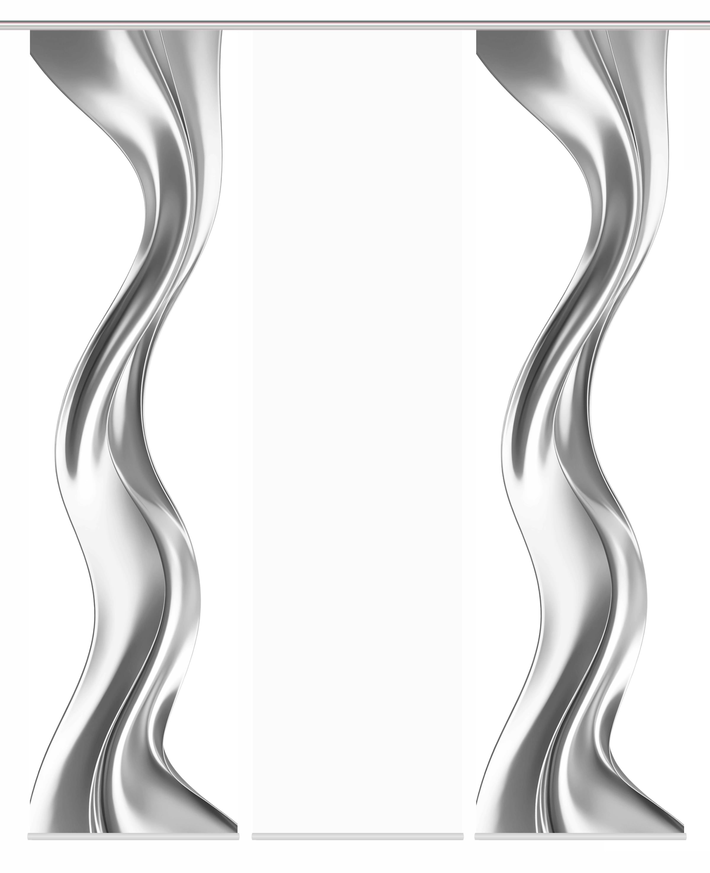 HOME WOHNIDEEN Schiebegardine »OAKLEY« Paneelwagen 3 Stk. tlg. SCHIEBEVORHANGSET,SEIDENOPTIK,DIGIDRUCK