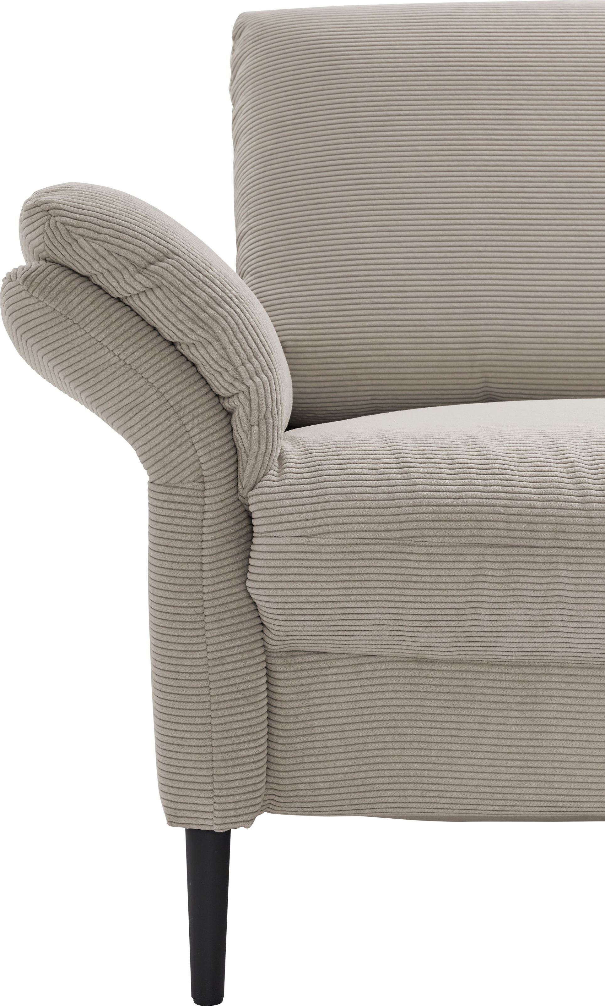 Places of Style Ecksofa »Sarsina: mit Tonnentaschen-Federkern, perfekt zum Entspannen L-Form«, inklusive 1 motorischen Relaxfunktion mit Herz-Waage-Beschlag