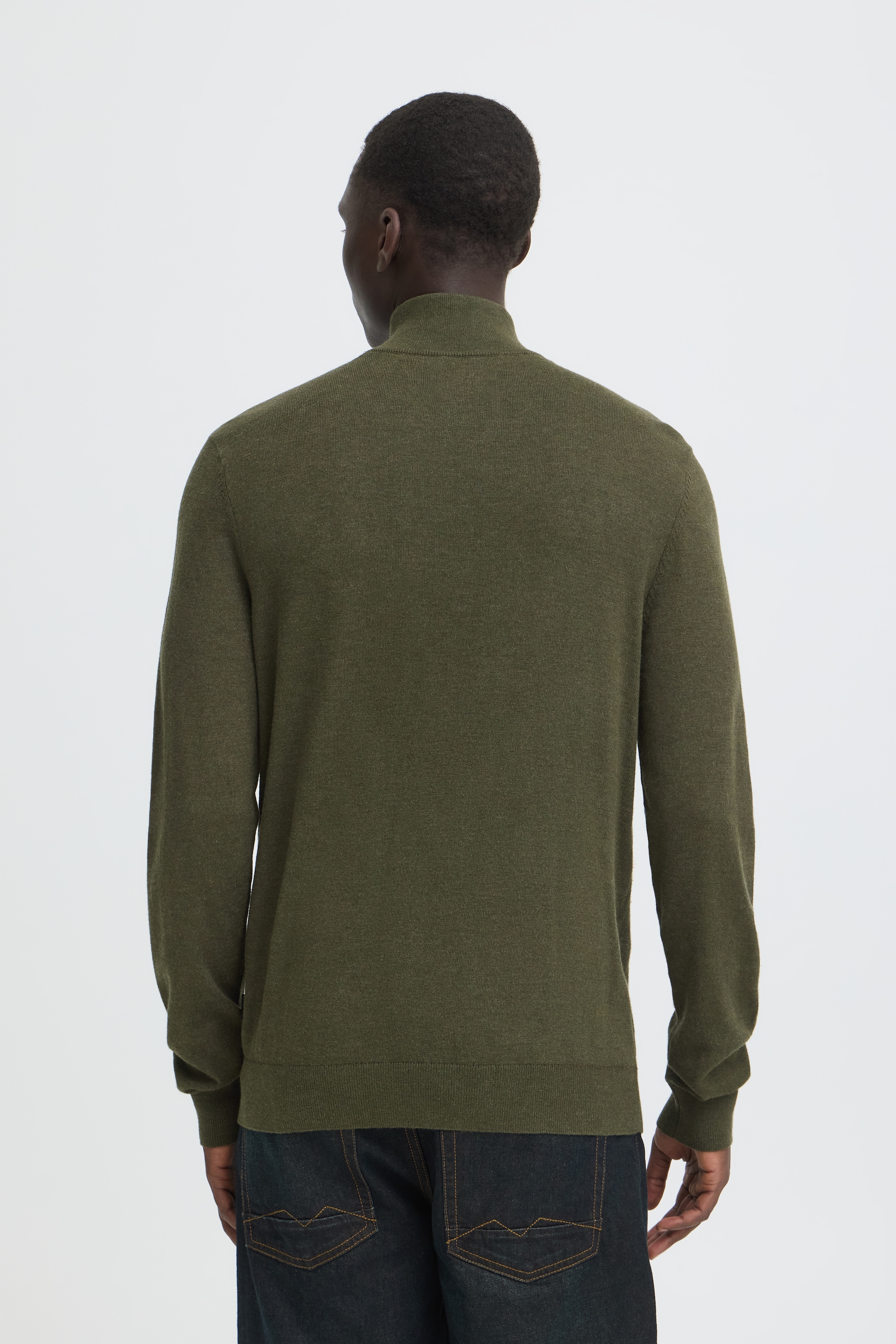 Blend Stehkragenpullover »BHBAGGE HALF ZIPP KNIT« Baumwollmischung, regular fit