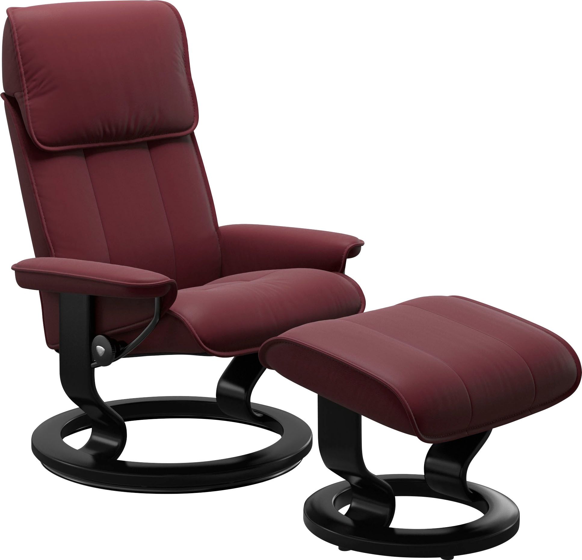 Stressless® Relaxsessel »Admiral«, (Set, Relaxsessel inkl. Hocker), mit  Classic Base, Größe M & L, Gestell Schwarz auf Raten bestellen