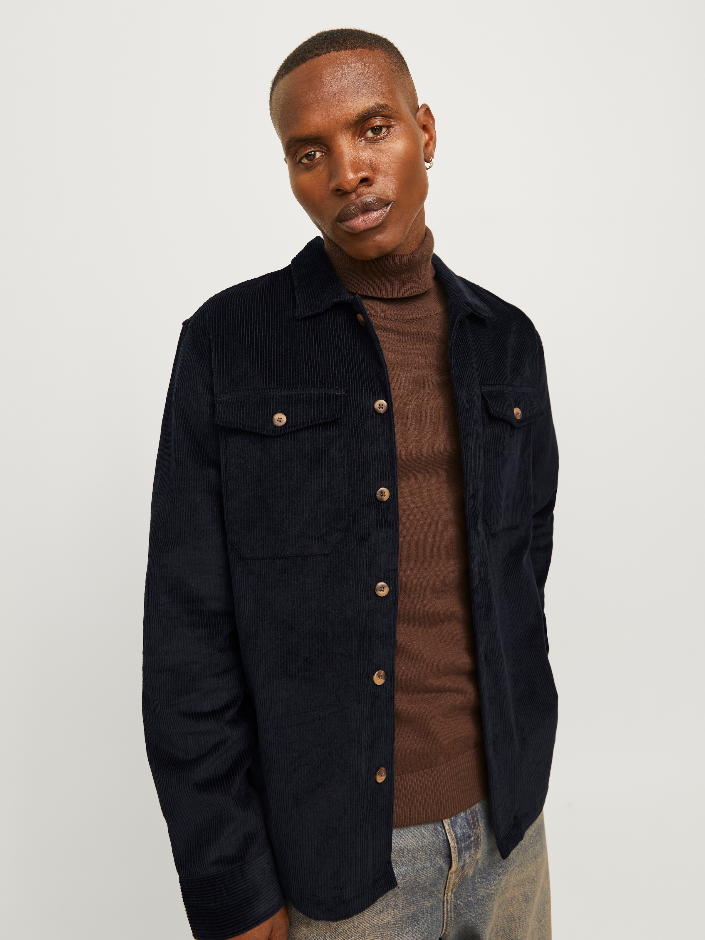 Jack & Jones Langarmhemd »JJEEDDIE CORDUROY OVERSHIRT LS SN«