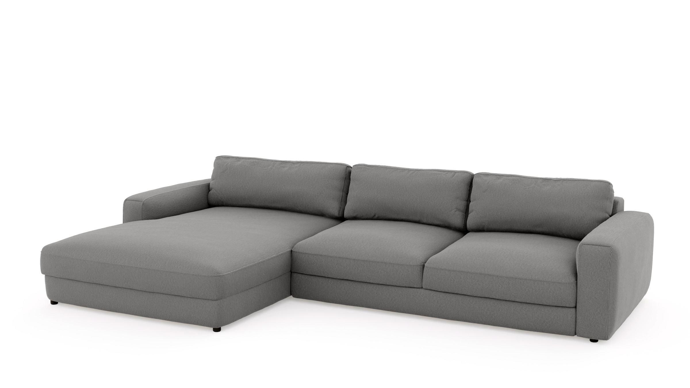 Places of Style Ecksofa »Bloomfield, L-Form«, extra tiefe Sitzfläche, wahlweise mit Sitztiefenverstellung