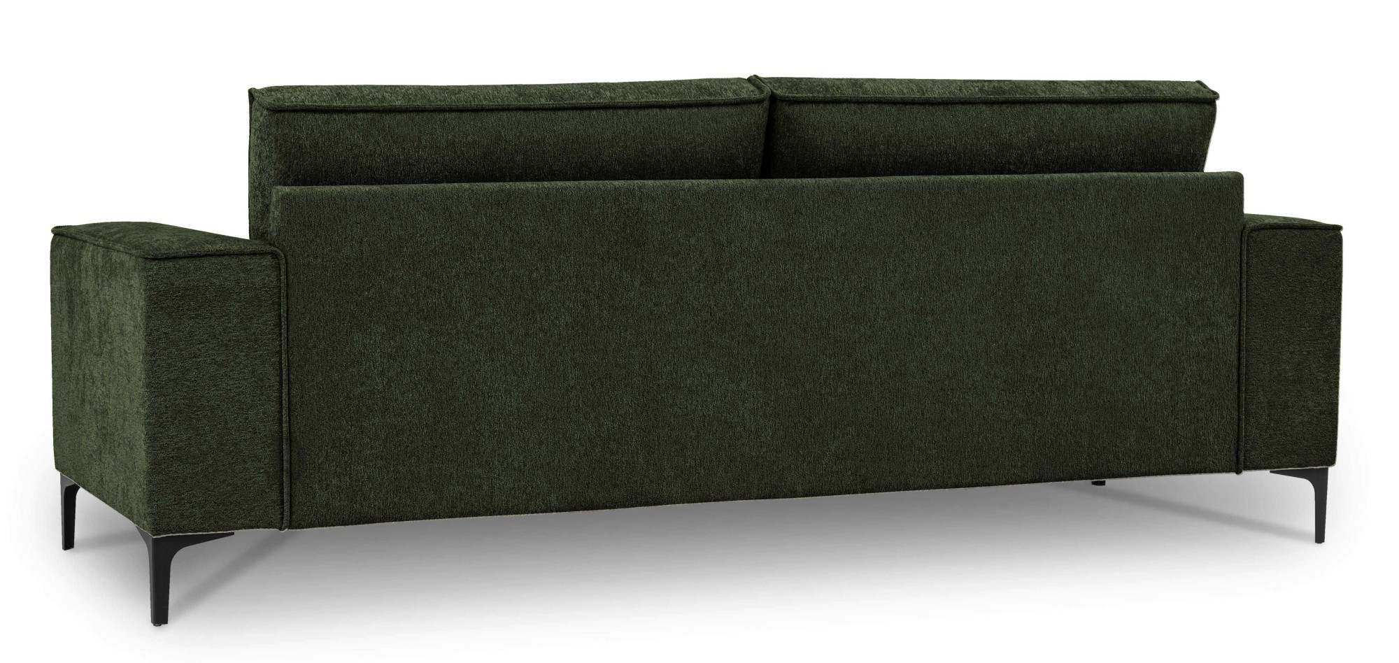 Places of Style 3-Sitzer »3er Sofa Oland, Struktur, Flachgewebe, Luxus-Microfaser, Boucle«, 224 cm, Wellenunterfederung, Skandi-Design, Metallfüße