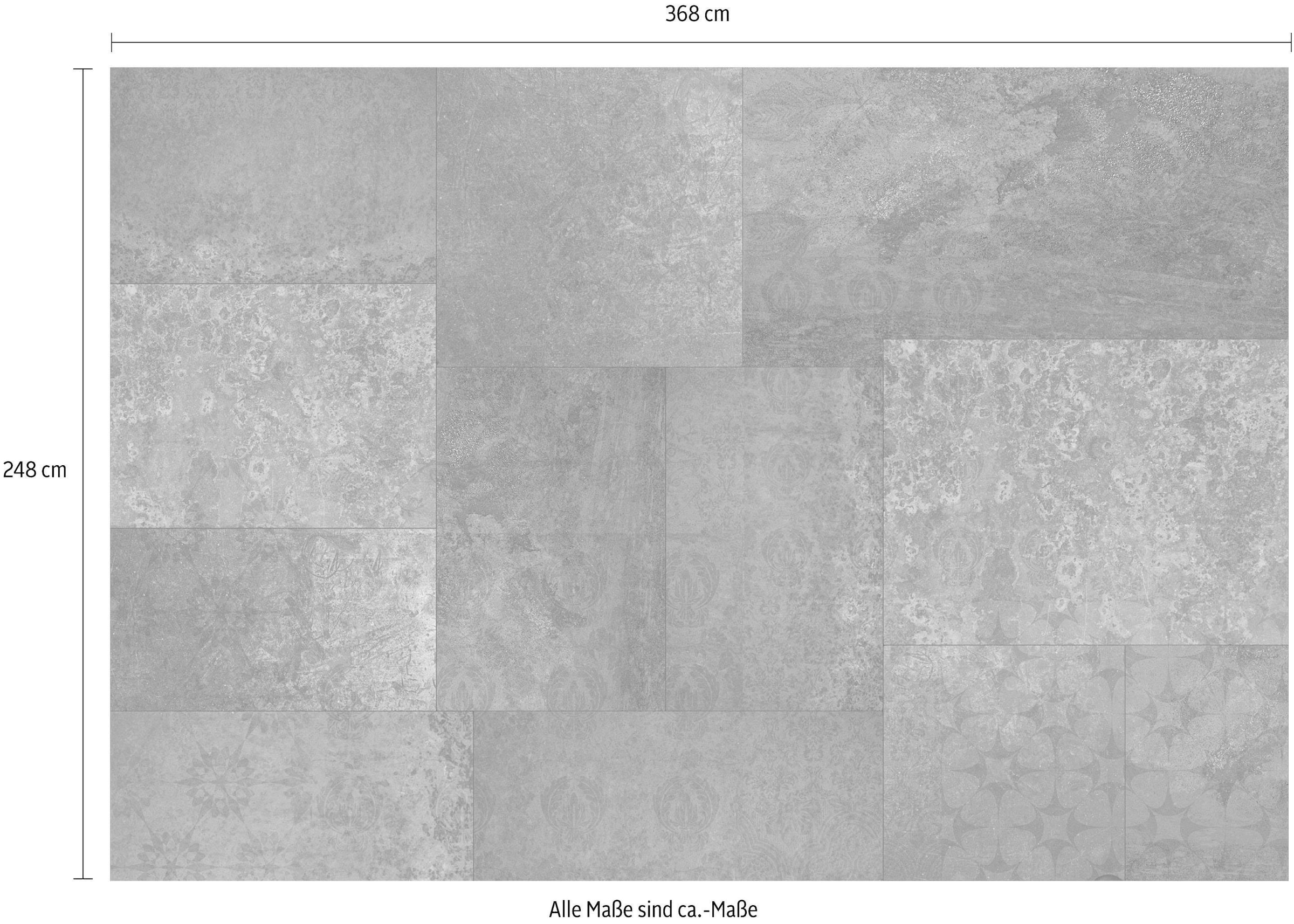 Komar Vliestapete »Vlies  - Ambra Nera - Größe 368 x 248 cm« bedruckt glatt Wohnzimmer, Schlafzimmer