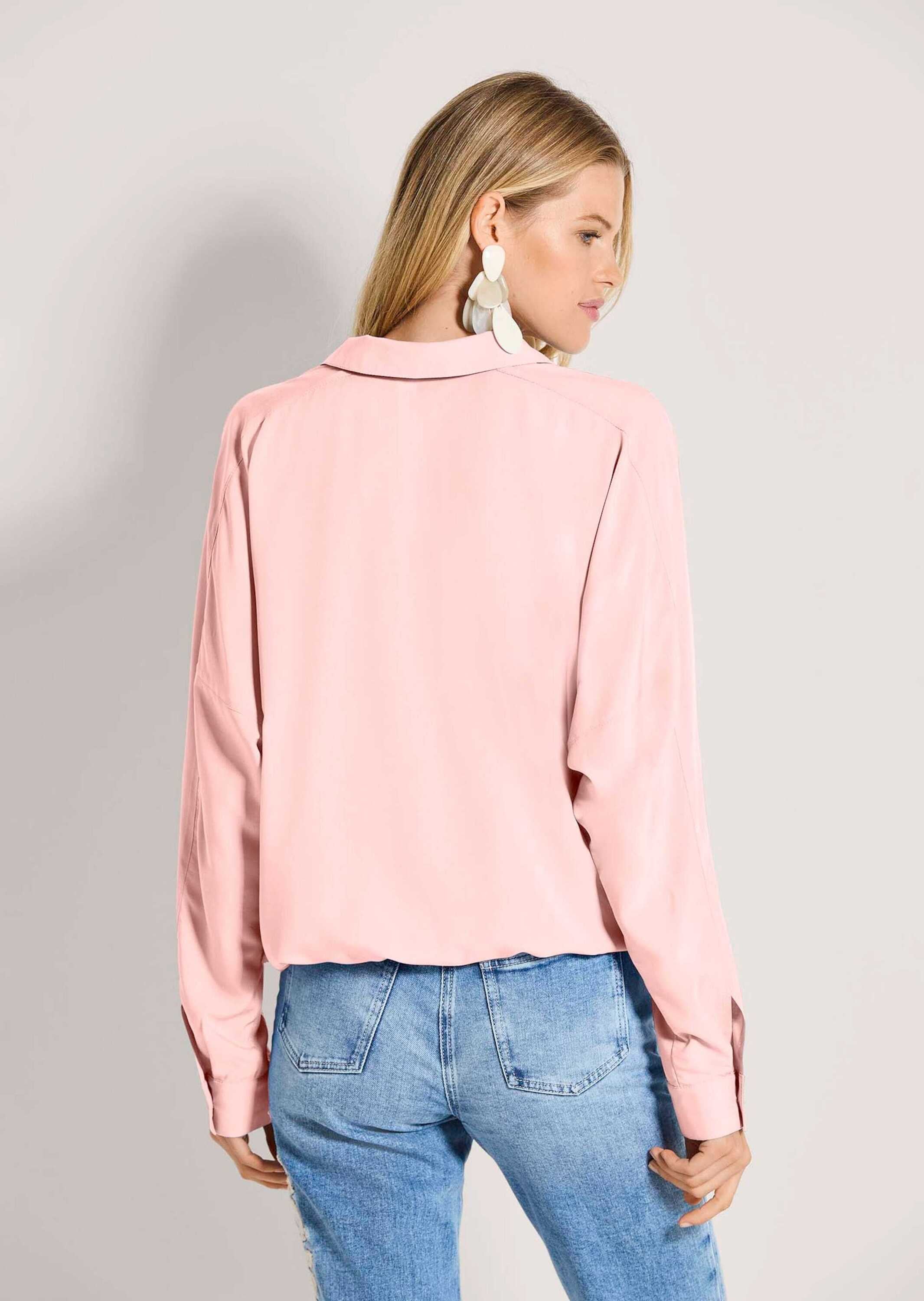 MADELEINE Langarmbluse »Bluse Bluse im Wickel-Look«