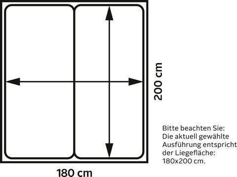 FORTE Futonbett »Clif«, mit gepolstertem Kopfteil