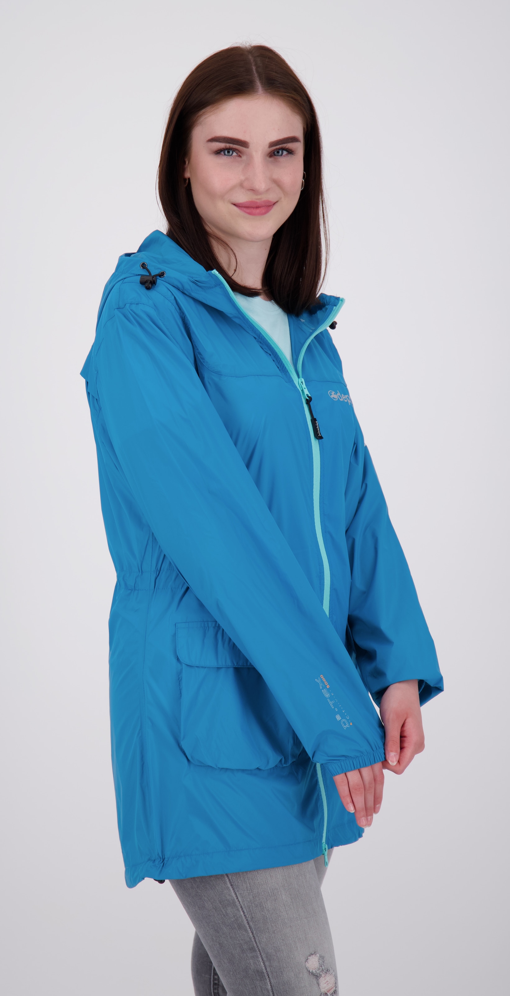 DEPROC Active Regenmantel »ROBSON LONG WOMEN«, auch in Großen Größen erhältlich